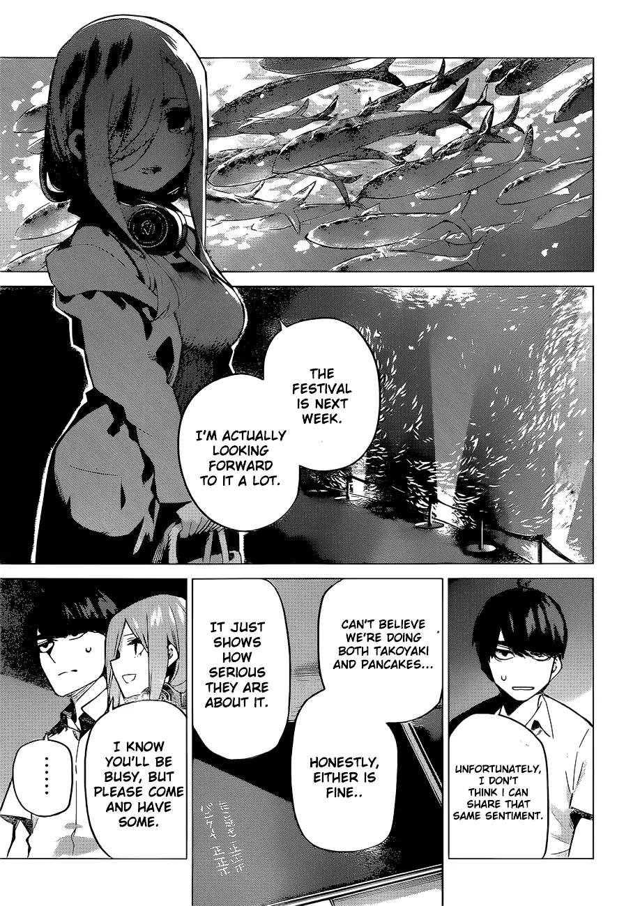 Go-Toubun no Hanayome Chapter 98 page 3 - Chapter 98: The Ordinary Days Have Ended