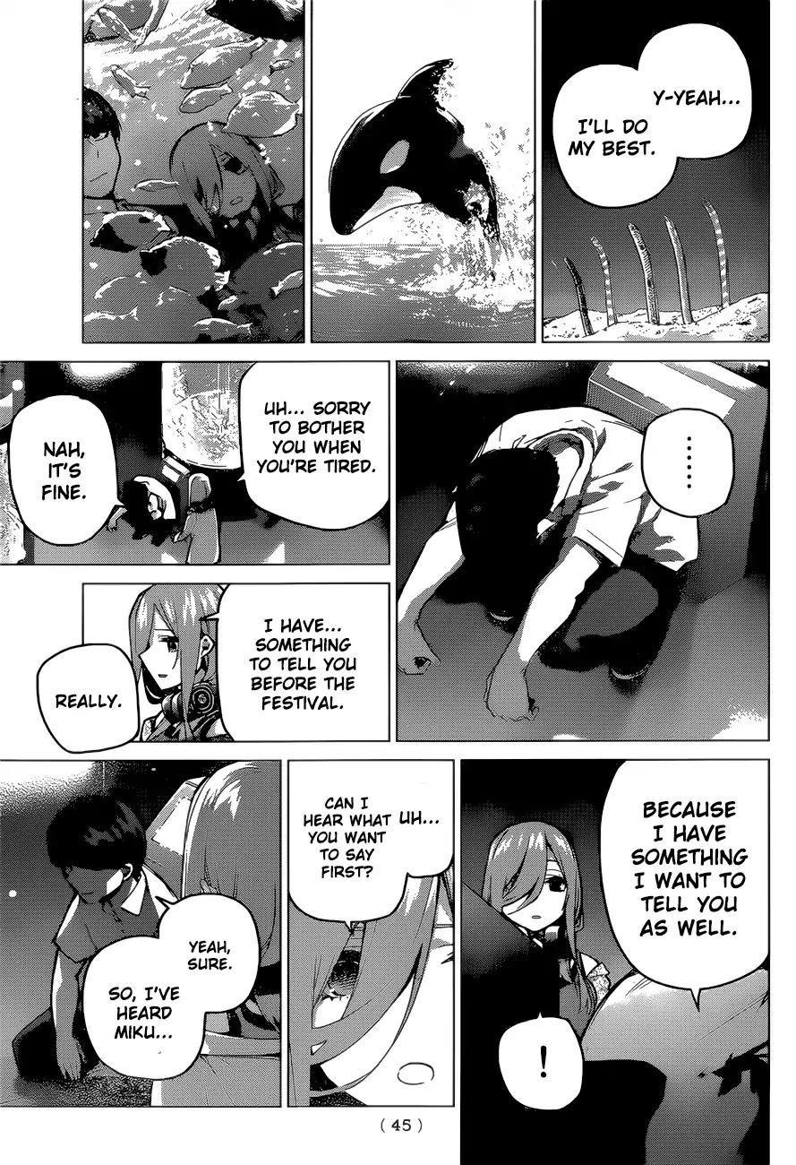 Go-Toubun no Hanayome Chapter 98 page 5 - Chapter 98: The Ordinary Days Have Ended