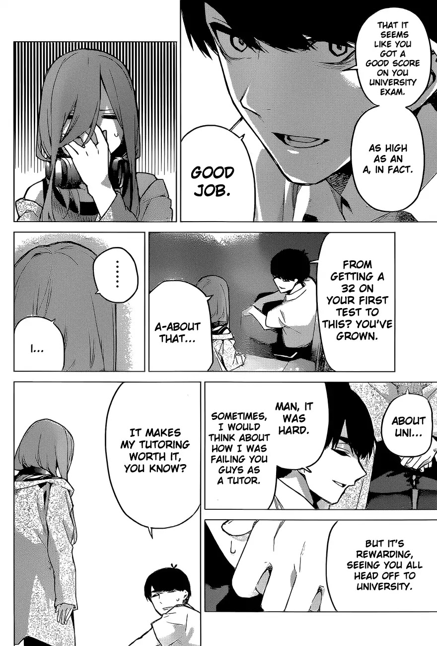 Go-Toubun no Hanayome Chapter 98 page 6 - Chapter 98: The Ordinary Days Have Ended