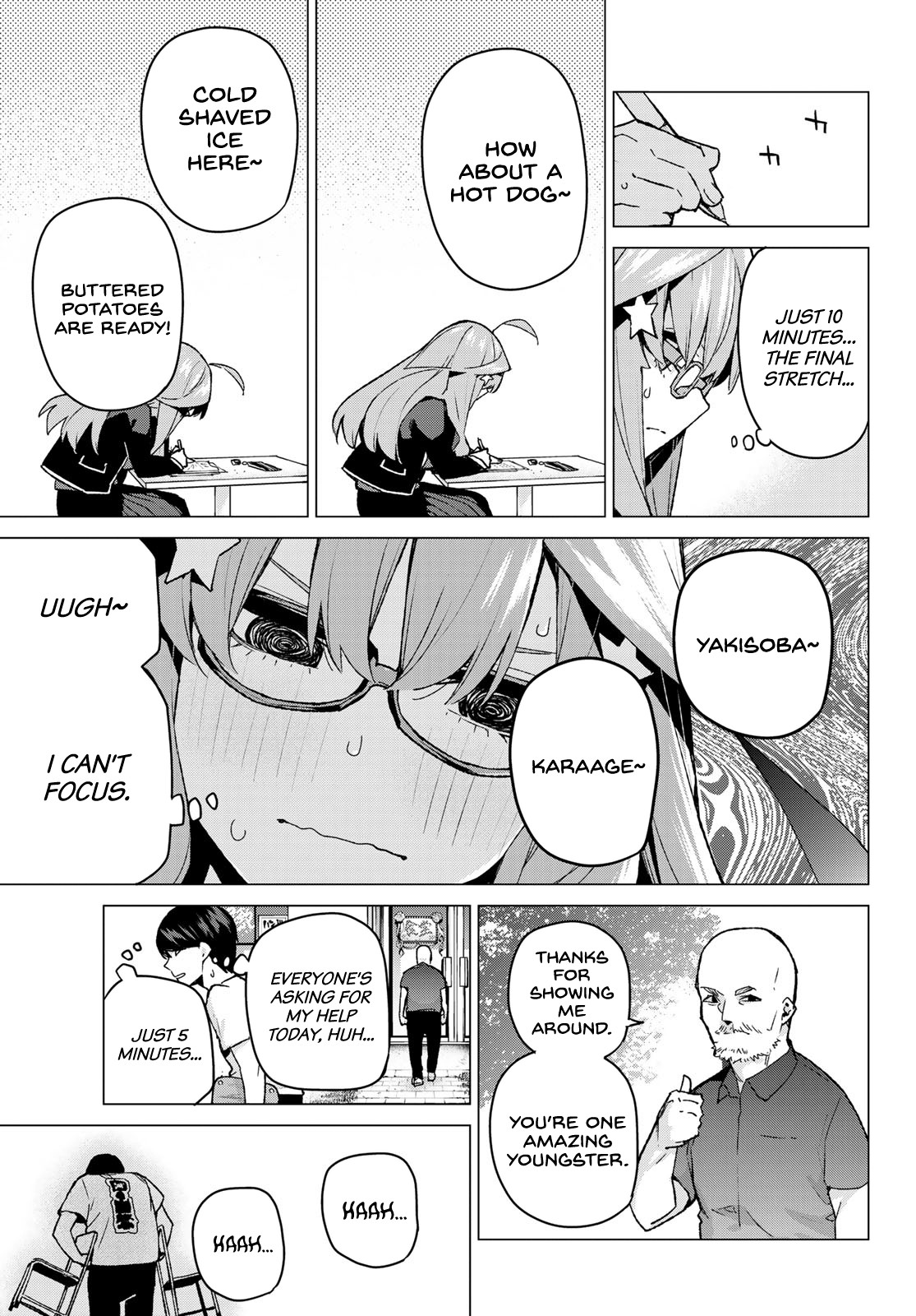 Go-Toubun no Hanayome Chapter 99 page 11 - Chapter 99: The Sunrise Festival: Day 1