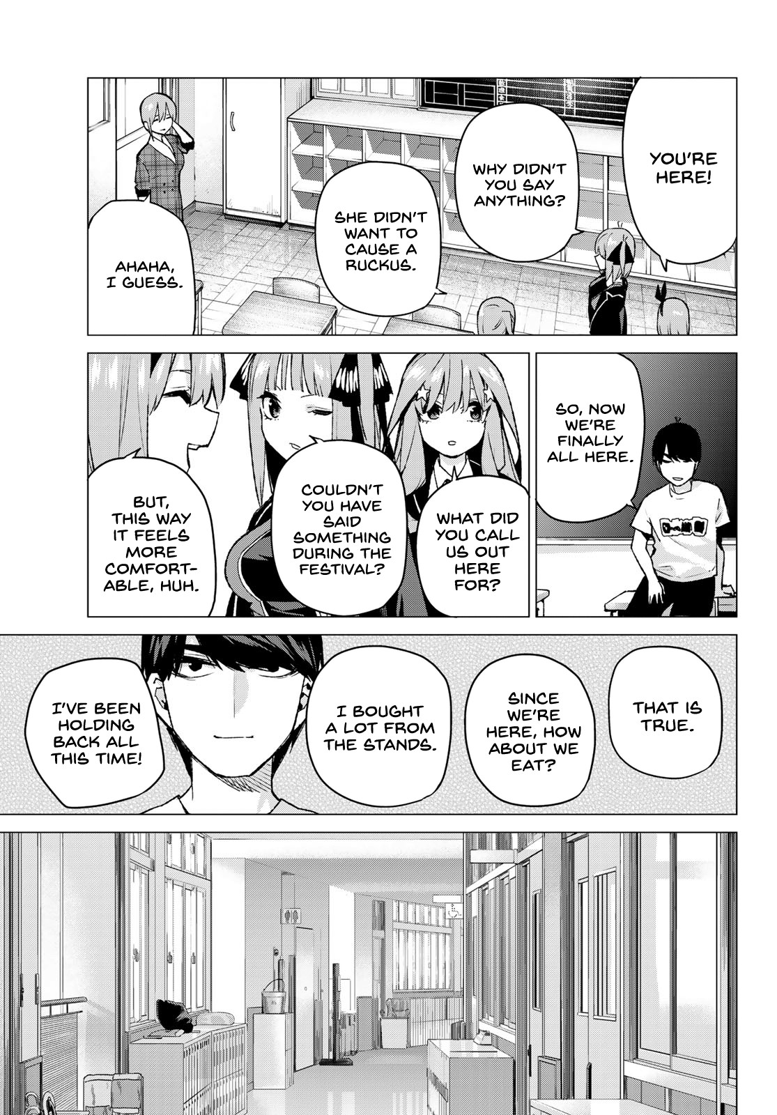 Go-Toubun no Hanayome Chapter 99 page 15 - Chapter 99: The Sunrise Festival: Day 1