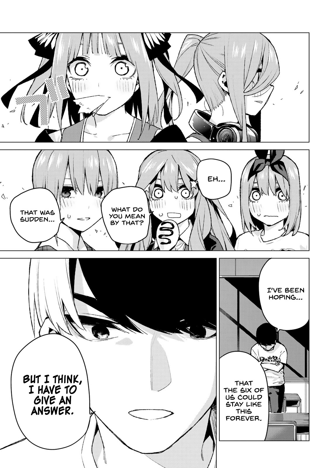 Go-Toubun no Hanayome Chapter 99 page 17 - Chapter 99: The Sunrise Festival: Day 1