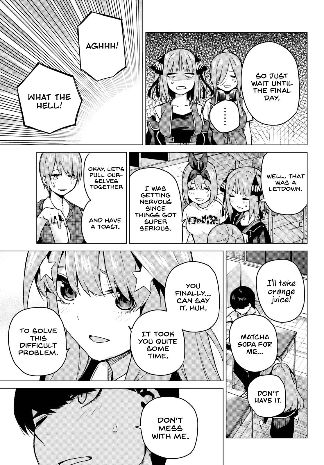 Go-Toubun no Hanayome Chapter 99 page 19 - Chapter 99: The Sunrise Festival: Day 1