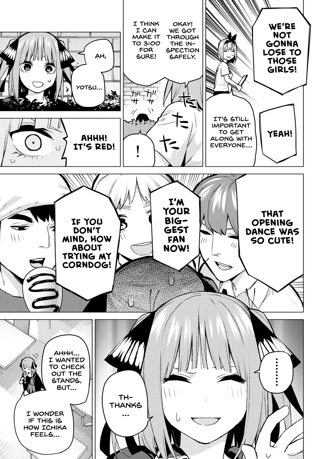 Go-Toubun no Hanayome Chapter 99 page 5 - Chapter 99: The Sunrise Festival: Day 1