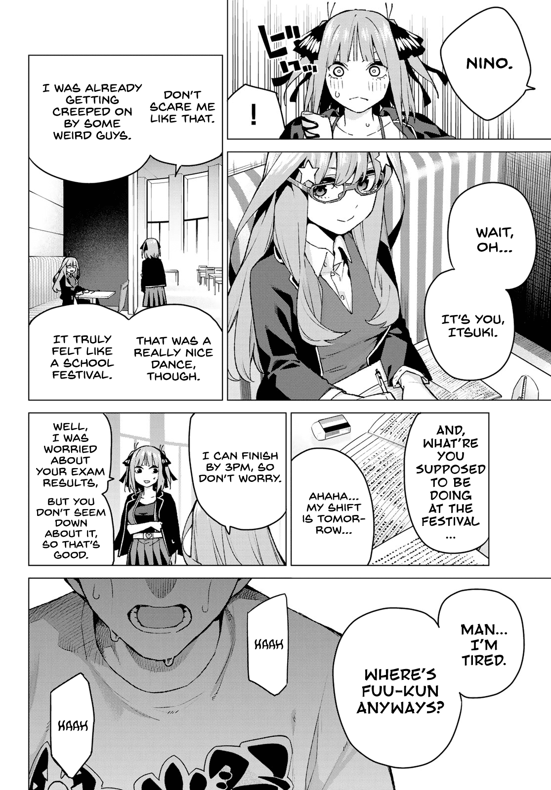 Go-Toubun no Hanayome Chapter 99 page 6 - Chapter 99: The Sunrise Festival: Day 1