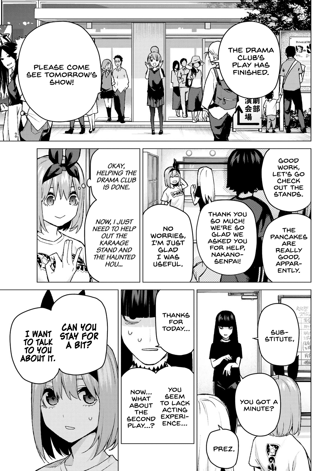 Go-Toubun no Hanayome Chapter 99 page 9 - Chapter 99: The Sunrise Festival: Day 1