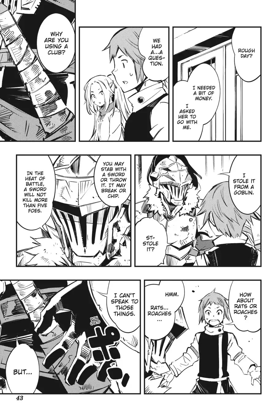 Goblin Slayer: Brand New Day Chapter 1 page 43 - Chapter 1: The Story of Rookie Warrior and Apprentice Cleric