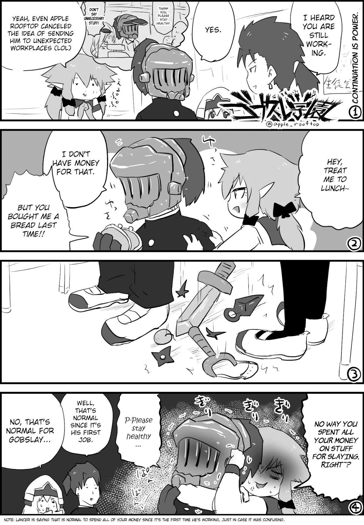 Goblin Slayer High school Chapter 102 page 1 - Chapter 102: Continuation is power