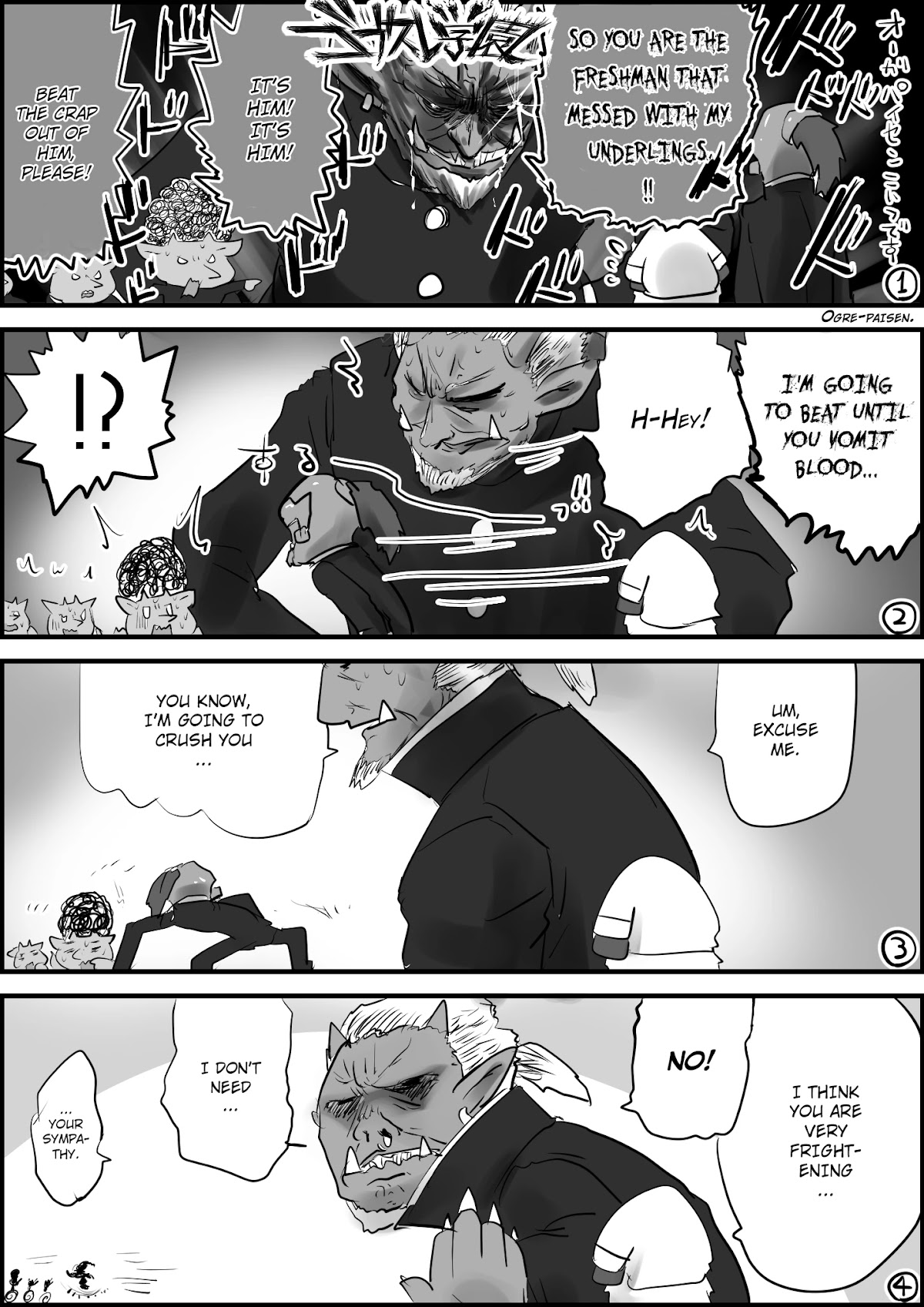 Goblin Slayer High school Chapter 5 page 1 - Chapter 5: Ogre-paisen