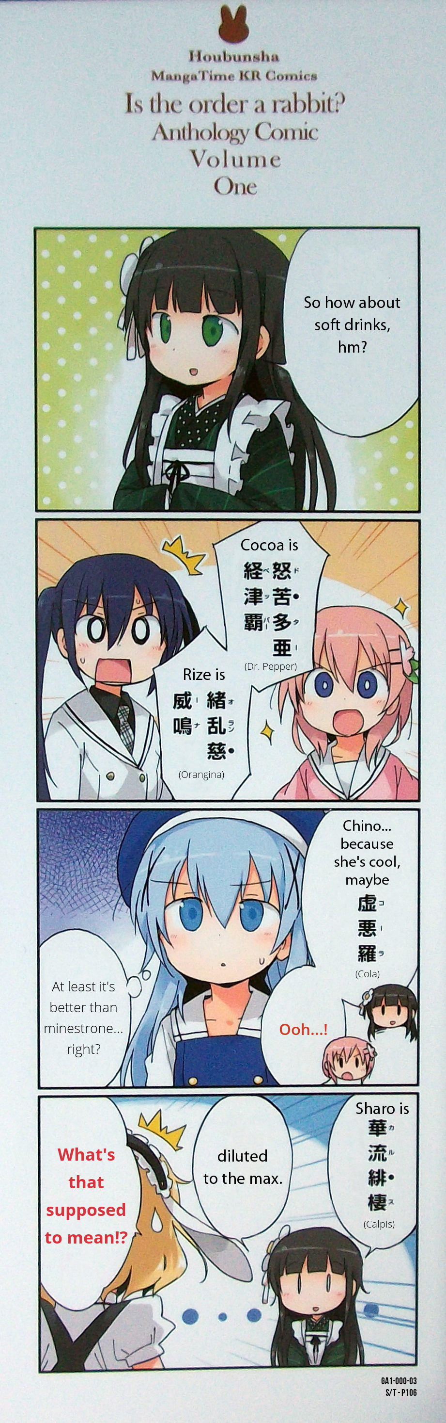 Gochuumon wa Usagi desu ka? Anthology Comic Chapter 0 page 4 - Chapter 0: Cover Comics