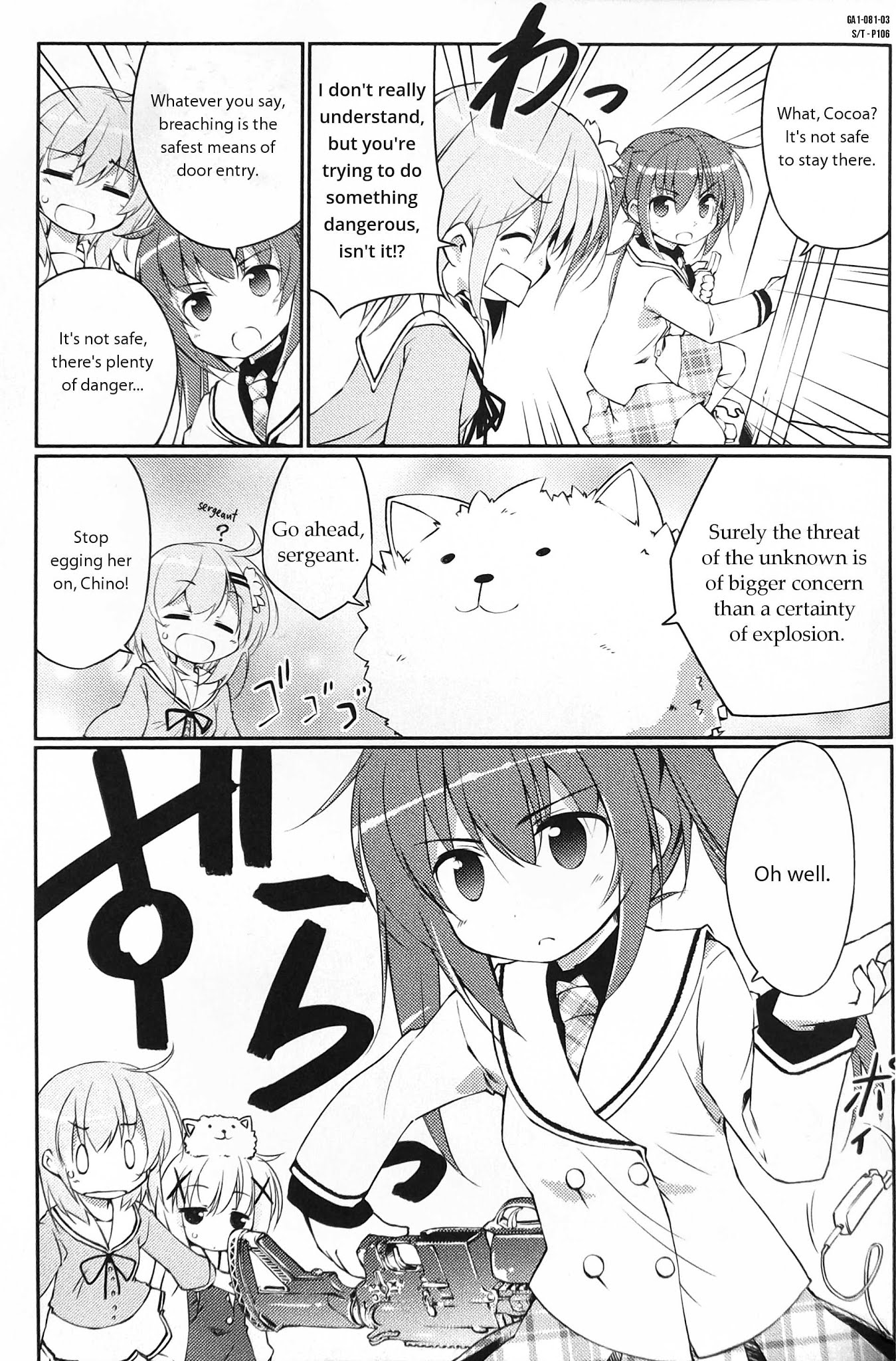 Gochuumon wa Usagi desu ka? Anthology Comic Chapter 11 page 3 - Chapter 11: Full Metal Sweets?