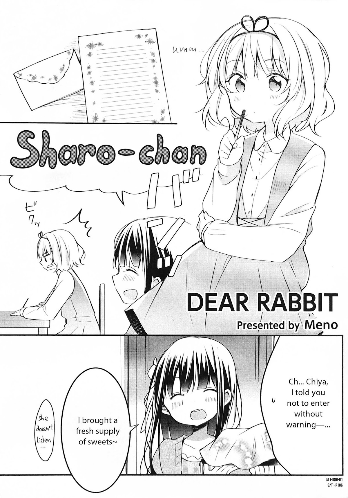 Gochuumon wa Usagi desu ka? Anthology Comic Chapter 12 page 1 - Chapter 12: Dear Rabbit