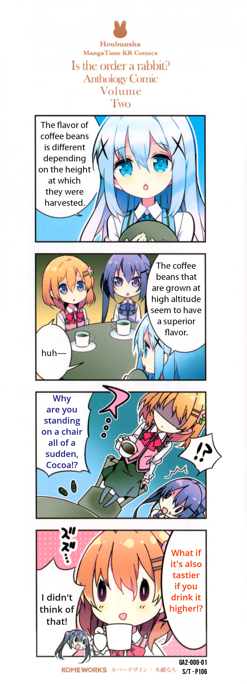 Gochuumon wa Usagi desu ka? Anthology Comic Chapter 15 page 2 - Chapter 15: Cover Comics
