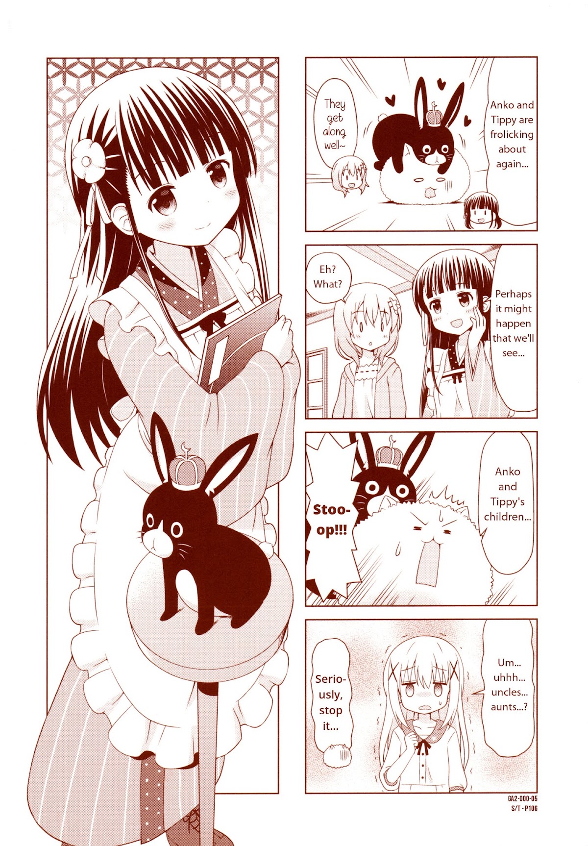 Gochuumon wa Usagi desu ka? Anthology Comic Chapter 15 page 6 - Chapter 15: Cover Comics