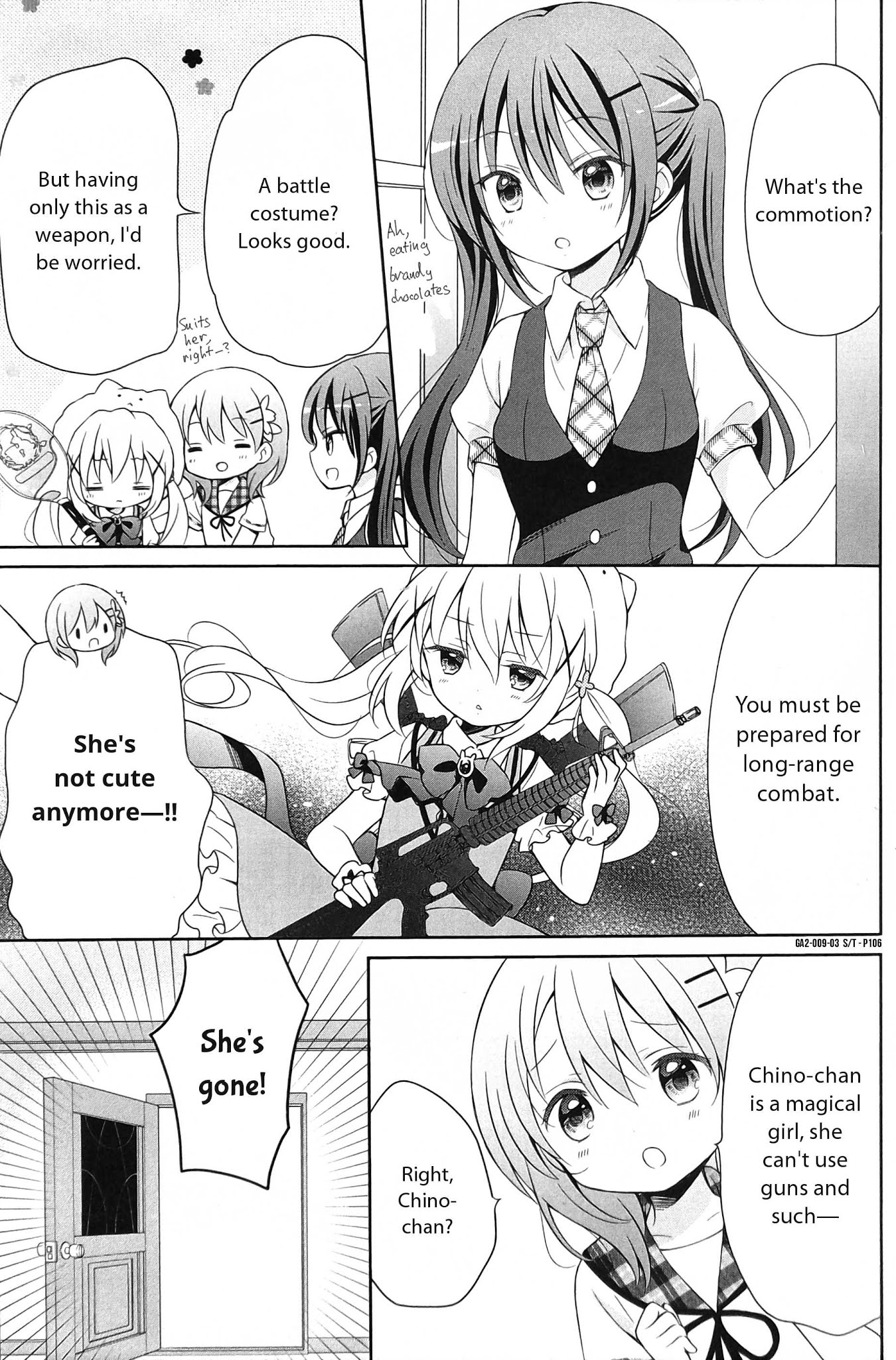 Gochuumon wa Usagi desu ka? Anthology Comic Chapter 16 page 3 - Chapter 16: Half-timbered Town's Ally of Justice