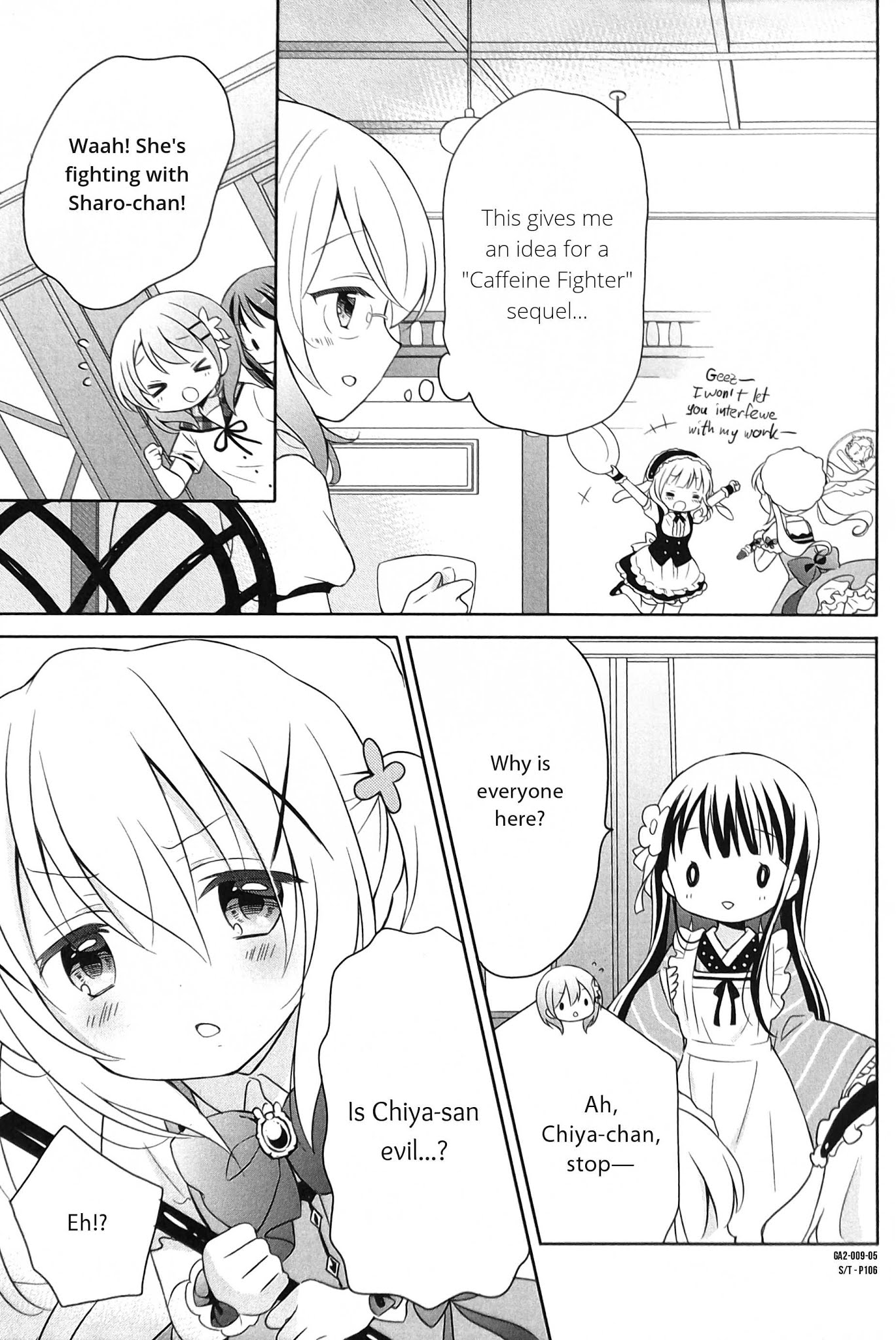 Gochuumon wa Usagi desu ka? Anthology Comic Chapter 16 page 5 - Chapter 16: Half-timbered Town's Ally of Justice