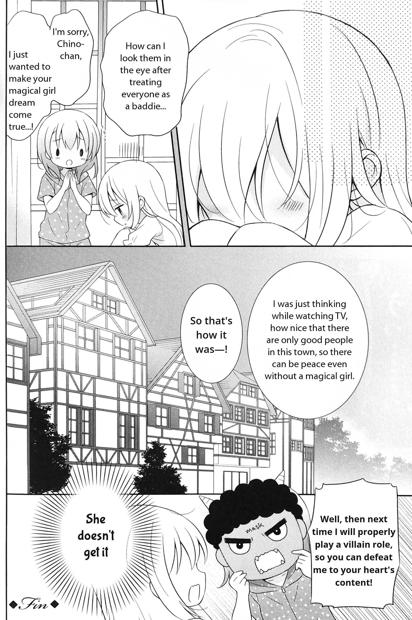 Gochuumon wa Usagi desu ka? Anthology Comic Chapter 16 page 8 - Chapter 16: Half-timbered Town's Ally of Justice