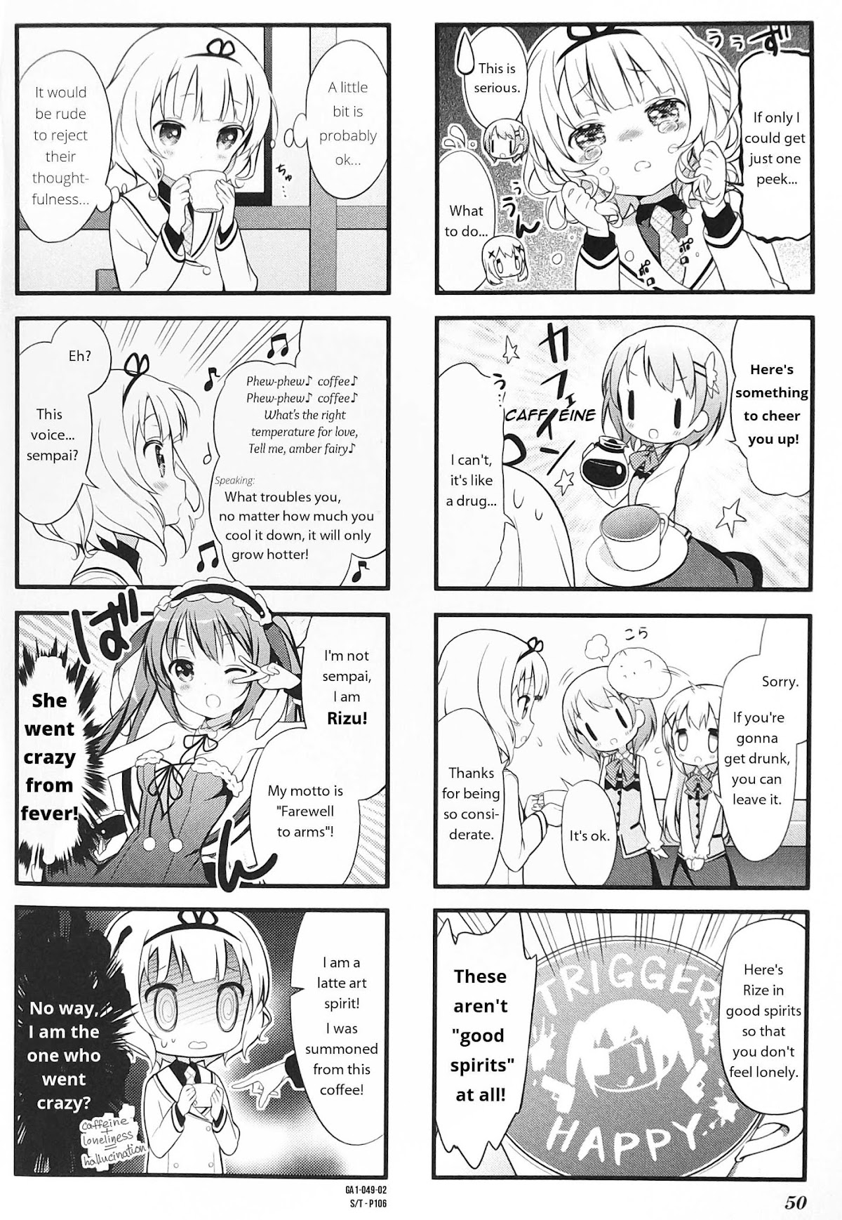 Gochuumon wa Usagi desu ka? Anthology Comic Chapter 7 page 2 - Chapter 7: Is your wish Rize-senpai?