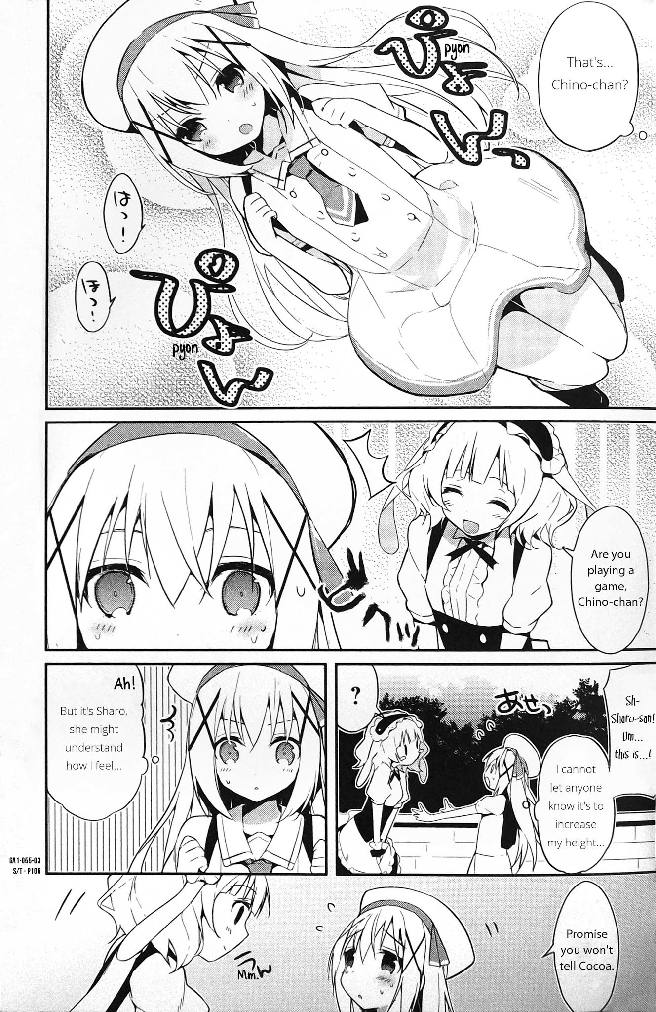 Gochuumon wa Usagi desu ka? Anthology Comic Chapter 8 page 3 - Chapter 8: Sharo's pyon-pyon tactic