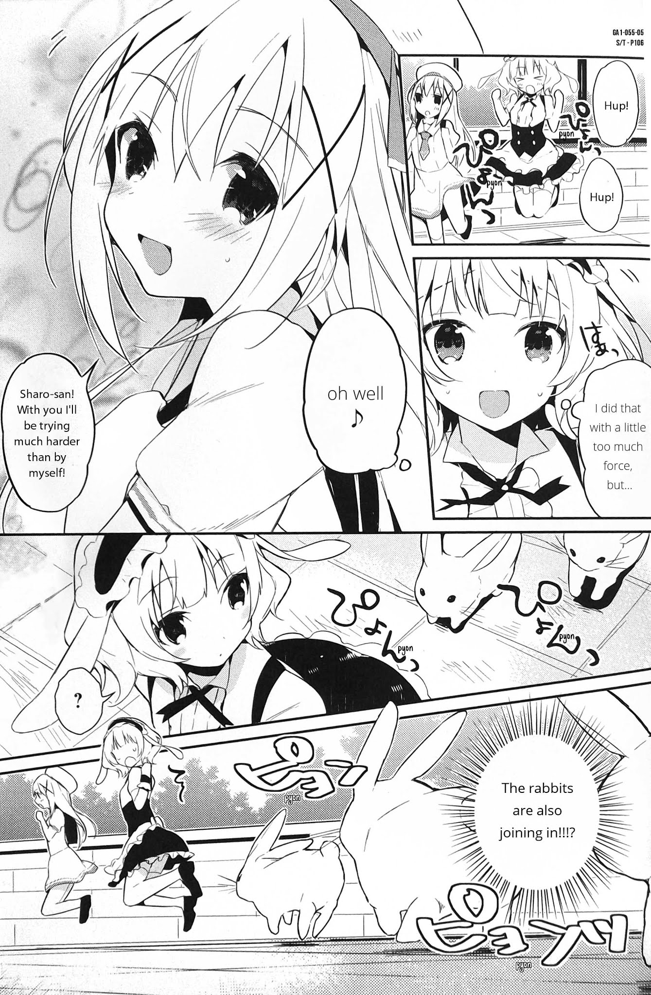 Gochuumon wa Usagi desu ka? Anthology Comic Chapter 8 page 5 - Chapter 8: Sharo's pyon-pyon tactic