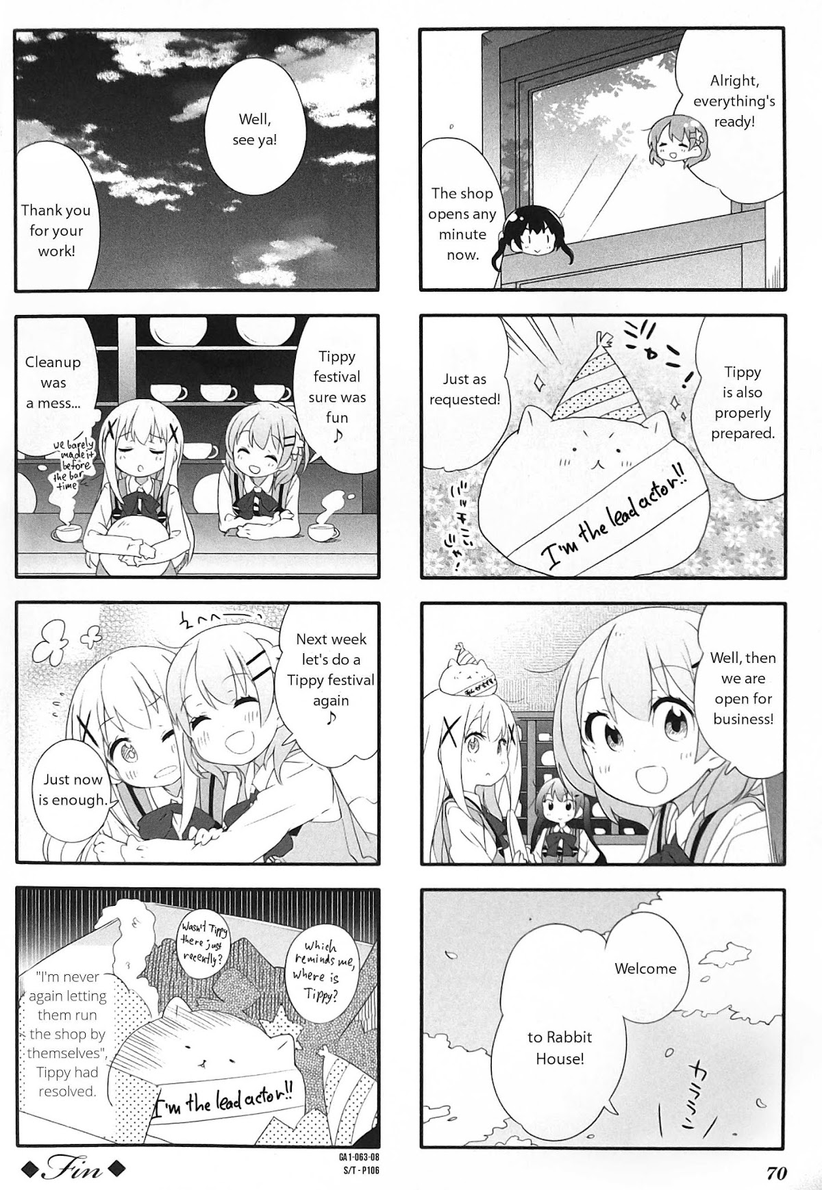 Gochuumon wa Usagi desu ka? Anthology Comic Chapter 9 page 8 - Chapter 9: Spring Tippy Festival