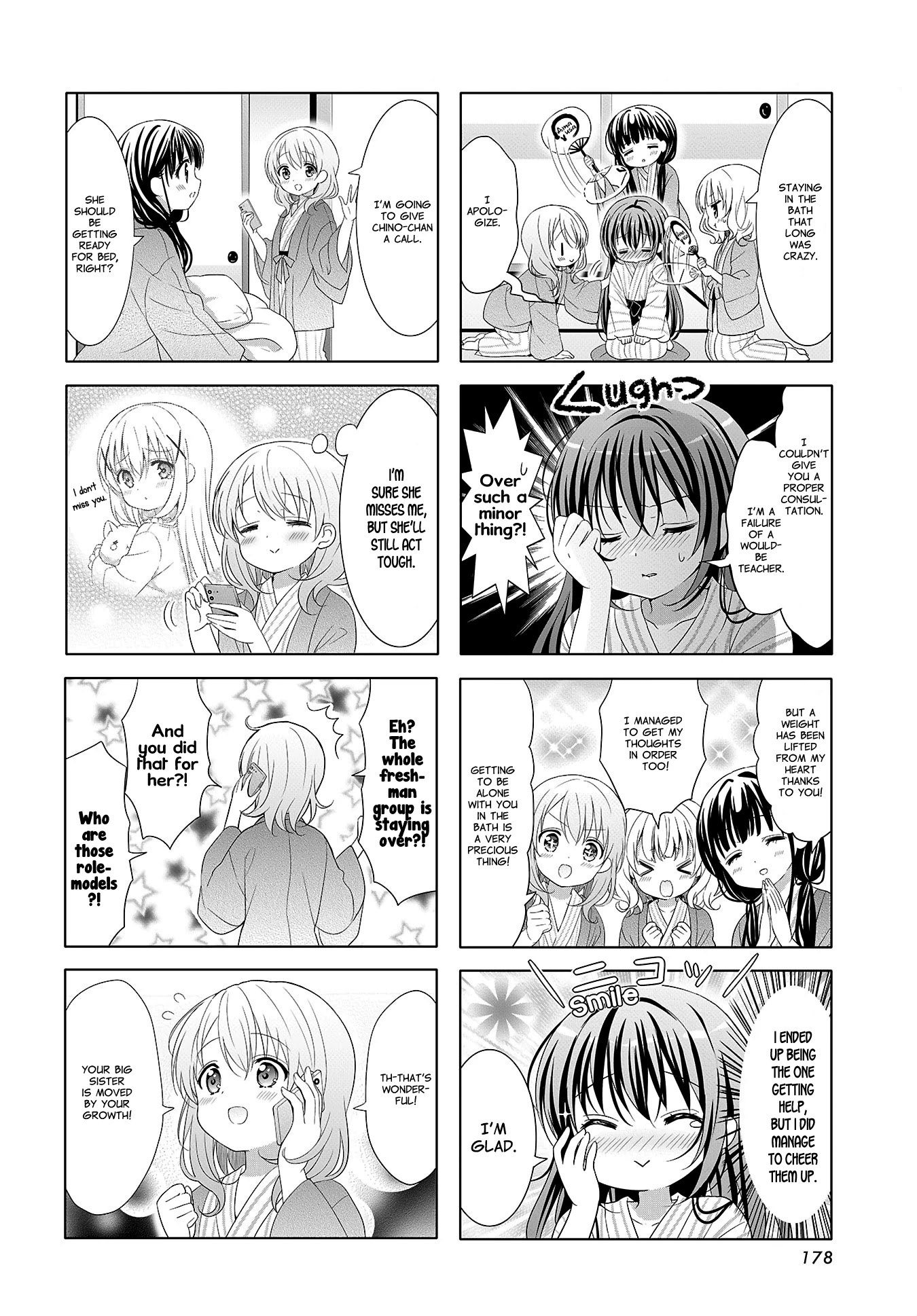 Gochuumon wa Usagi Desu ka? Chapter 10.12 page 6 - Vol.10 Chapter 12: I Can Take That Step Forward Because I've Been Watching You