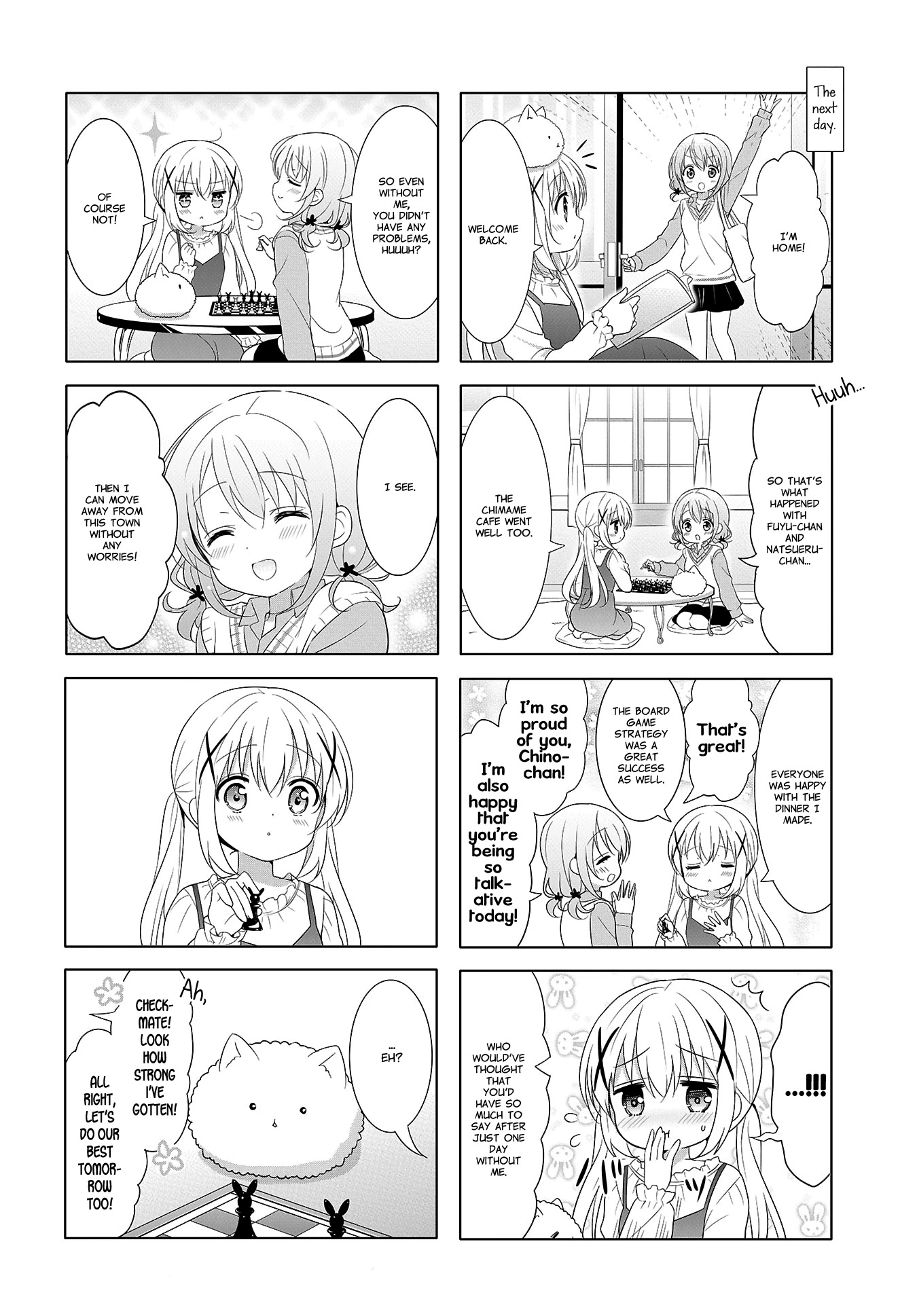 Gochuumon wa Usagi Desu ka? Chapter 10.12 page 8 - Vol.10 Chapter 12: I Can Take That Step Forward Because I've Been Watching You