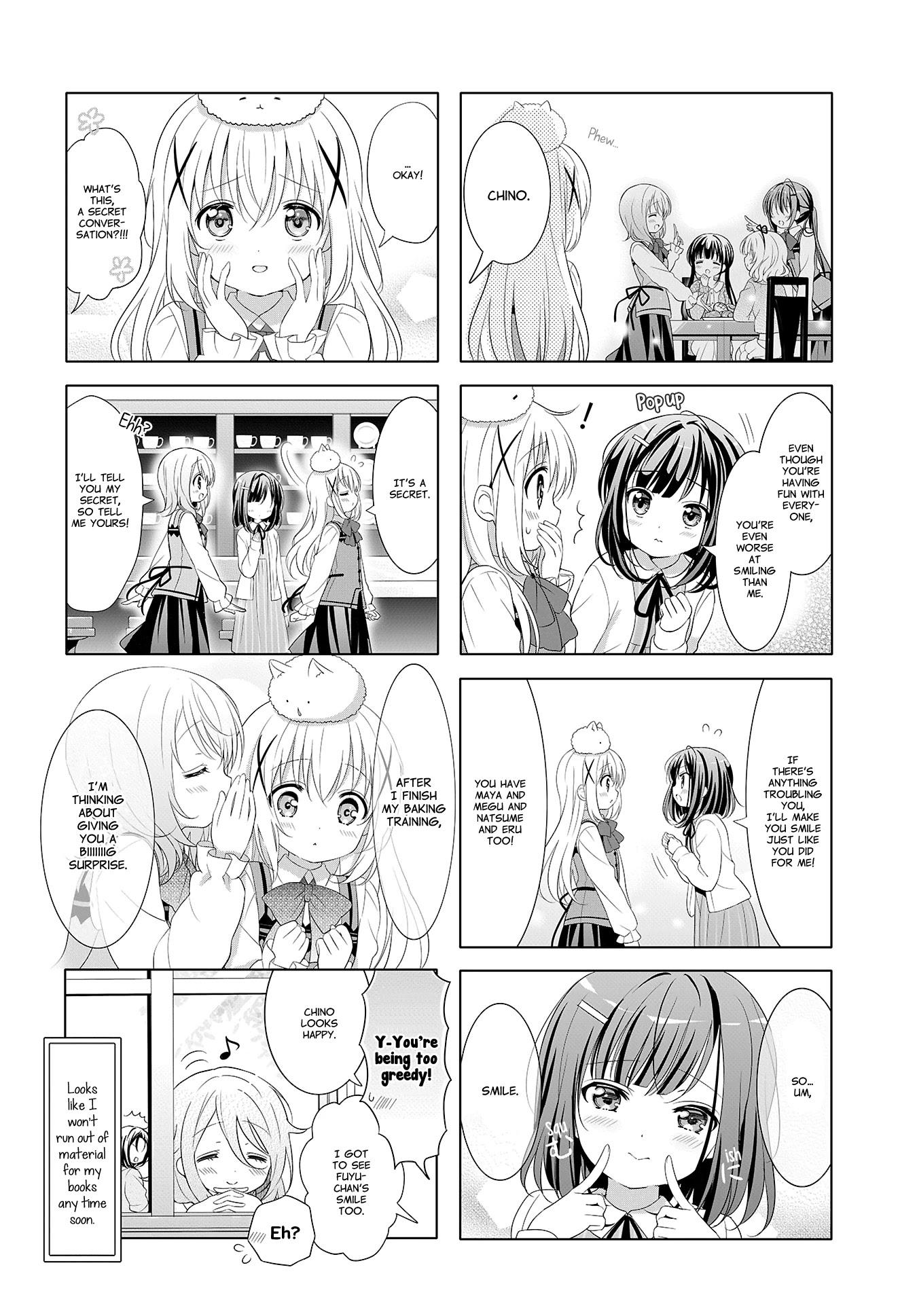 Gochuumon wa Usagi Desu ka? Chapter 10.13 page 12 - Vol.10 Chapter 13: Seven Rabbit Sins