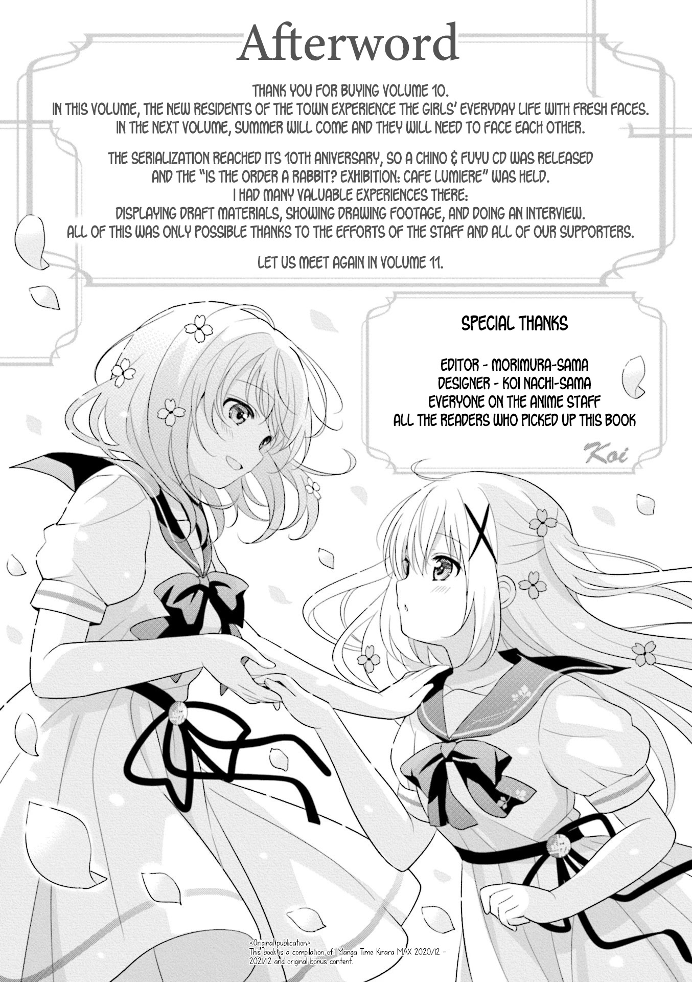 Gochuumon wa Usagi Desu ka? Chapter 10.13 page 13 - Vol.10 Chapter 13: Seven Rabbit Sins