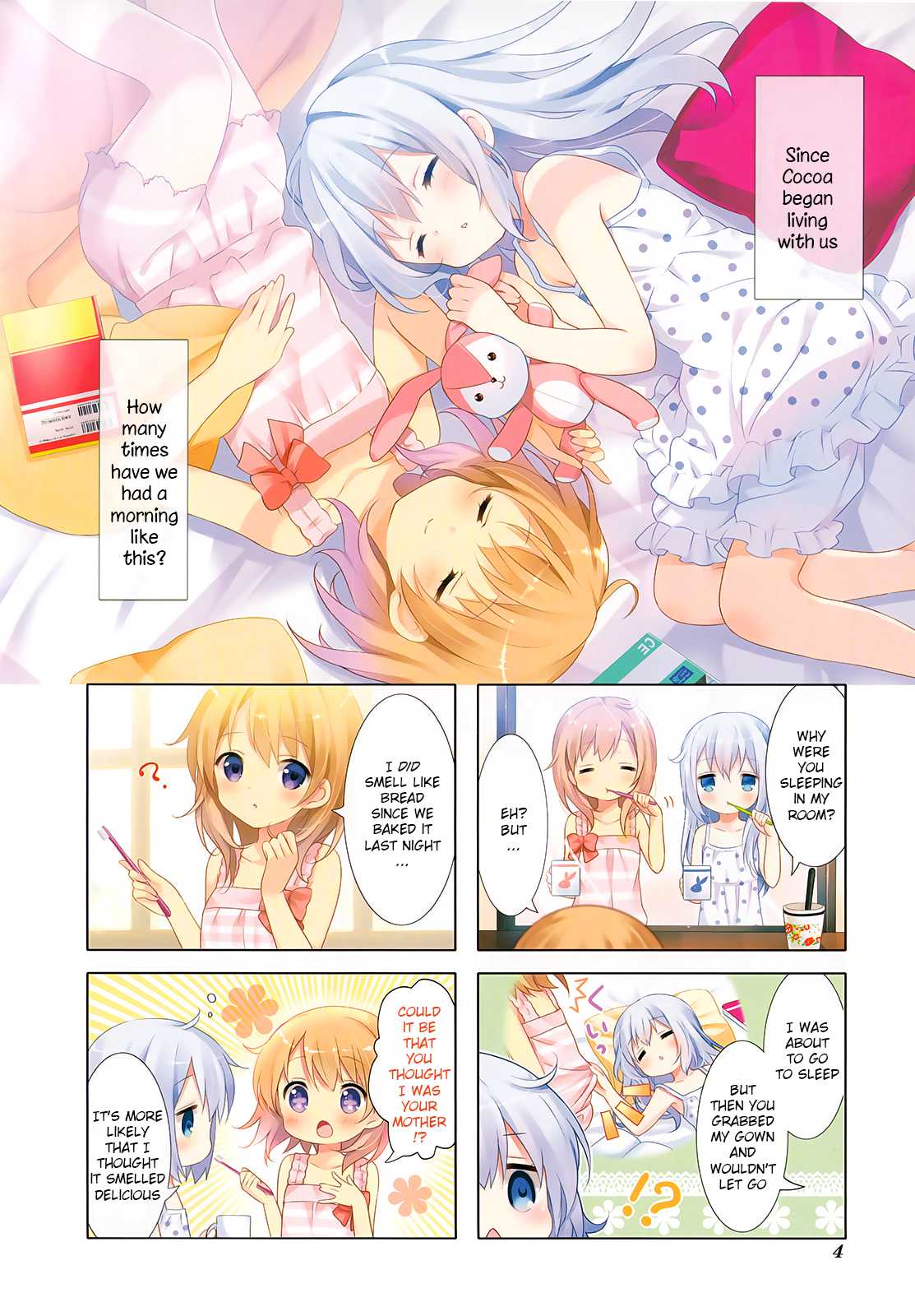 Gochuumon wa Usagi Desu ka? Chapter 2.0 page 4 - Vol.2 Chapter 0