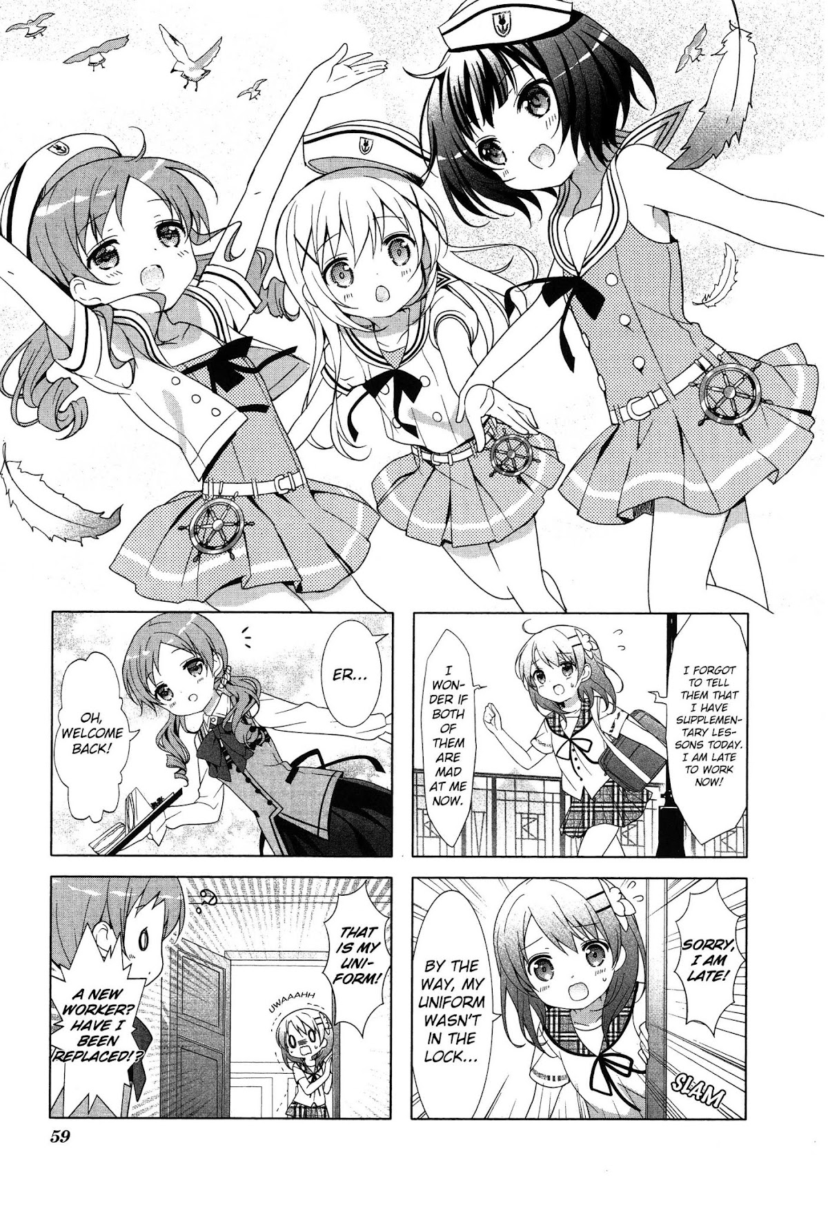 Gochuumon wa Usagi Desu ka? Chapter 2.7 page 1 - Vol.2 Chapter 7: Today is the memorable day where the numbers of my little sisters increased