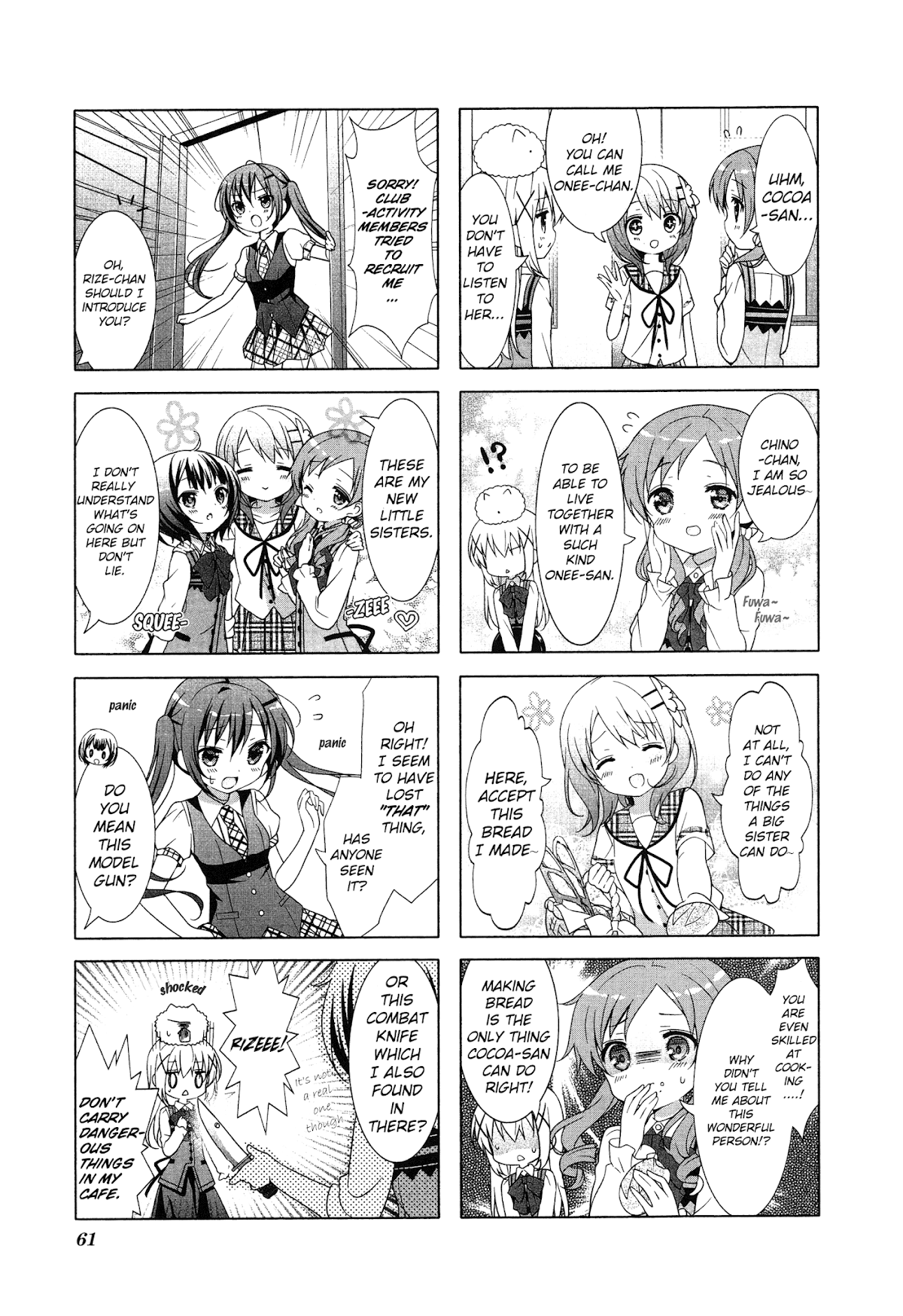 Gochuumon wa Usagi Desu ka? Chapter 2.7 page 3 - Vol.2 Chapter 7: Today is the memorable day where the numbers of my little sisters increased