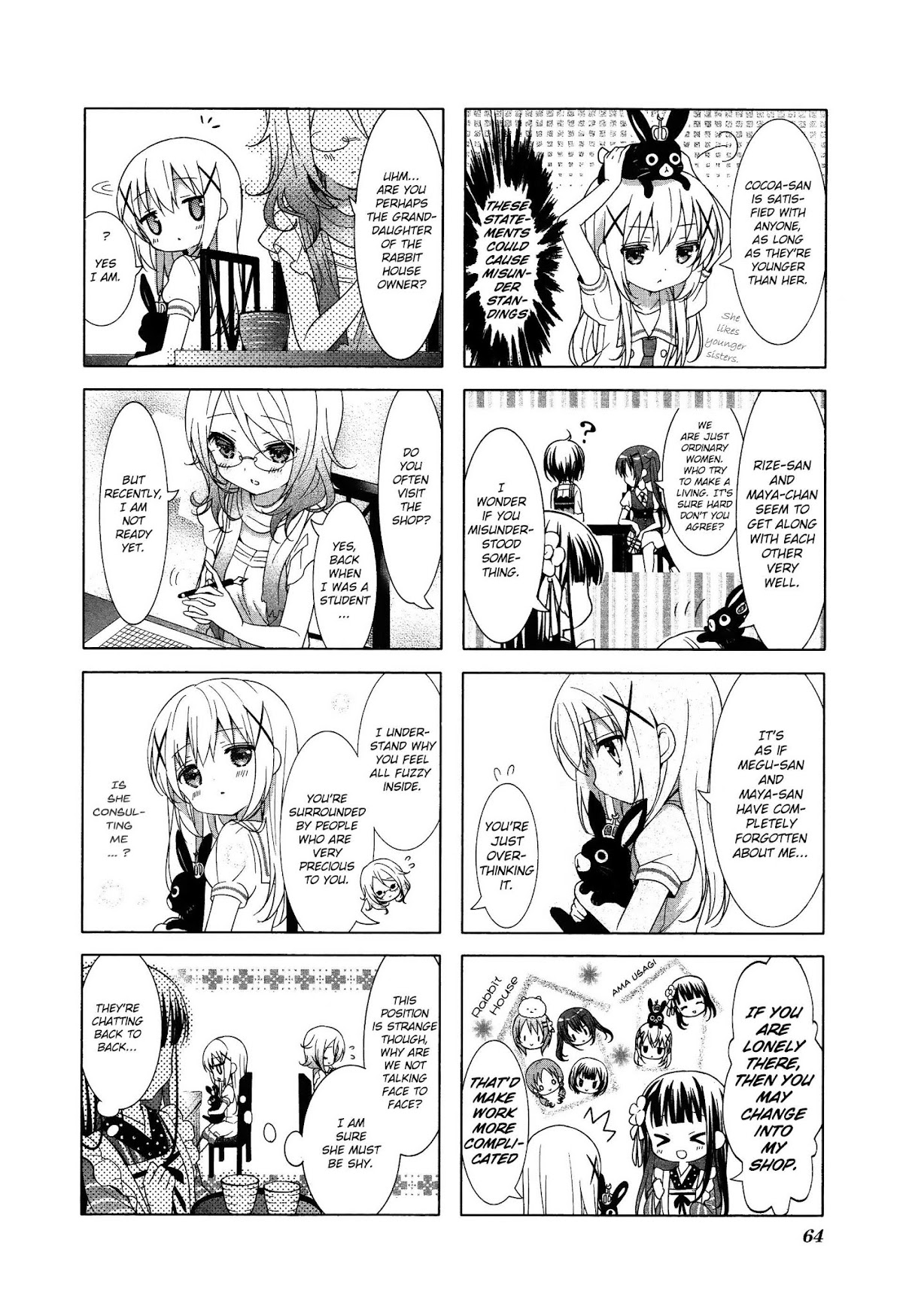 Gochuumon wa Usagi Desu ka? Chapter 2.7 page 6 - Vol.2 Chapter 7: Today is the memorable day where the numbers of my little sisters increased