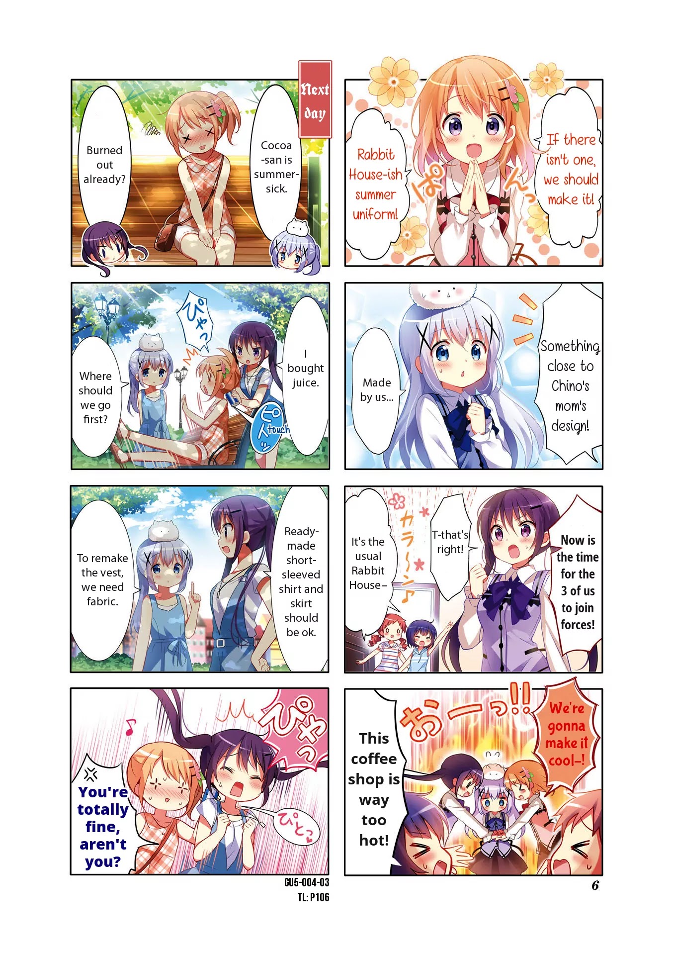 Gochuumon wa Usagi Desu ka? Chapter 5.1 page 3 - Vol.5 Chapter 1