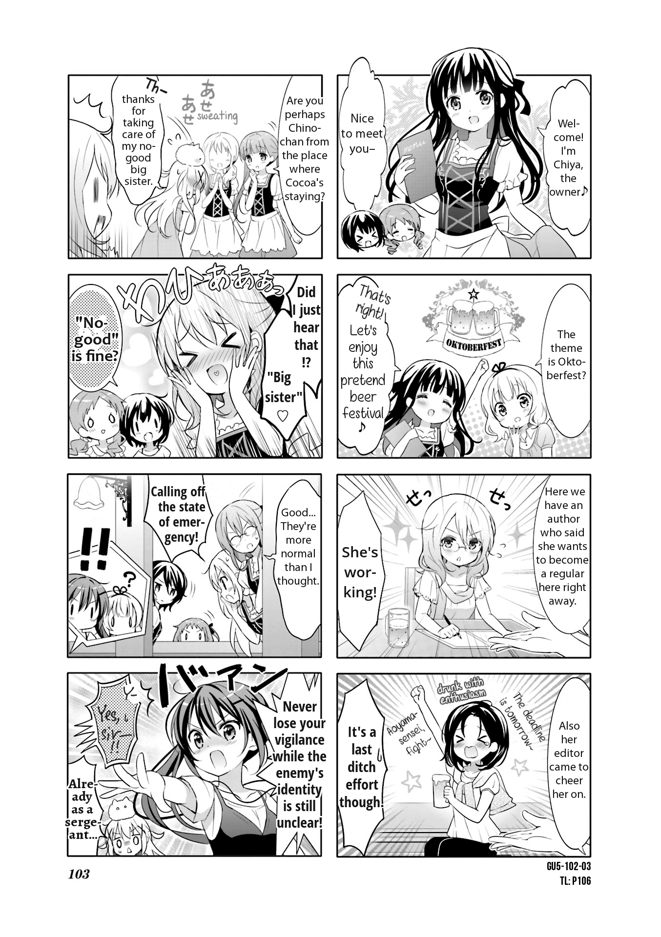 Gochuumon wa Usagi Desu ka? Chapter 5.12 page 3 - Vol.5 Chapter 12