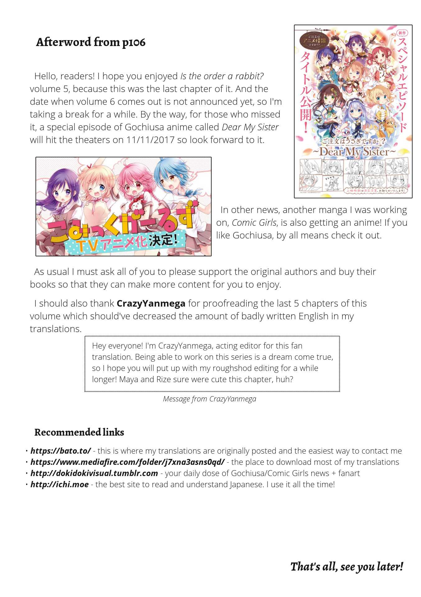 Gochuumon wa Usagi Desu ka? Chapter 5.13 page 10 - Vol.5 Chapter 13