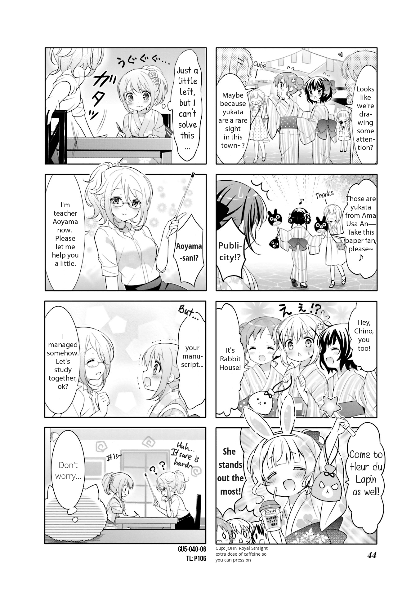 Gochuumon wa Usagi Desu ka? Chapter 5.5 page 6 - Vol.5 Chapter 5