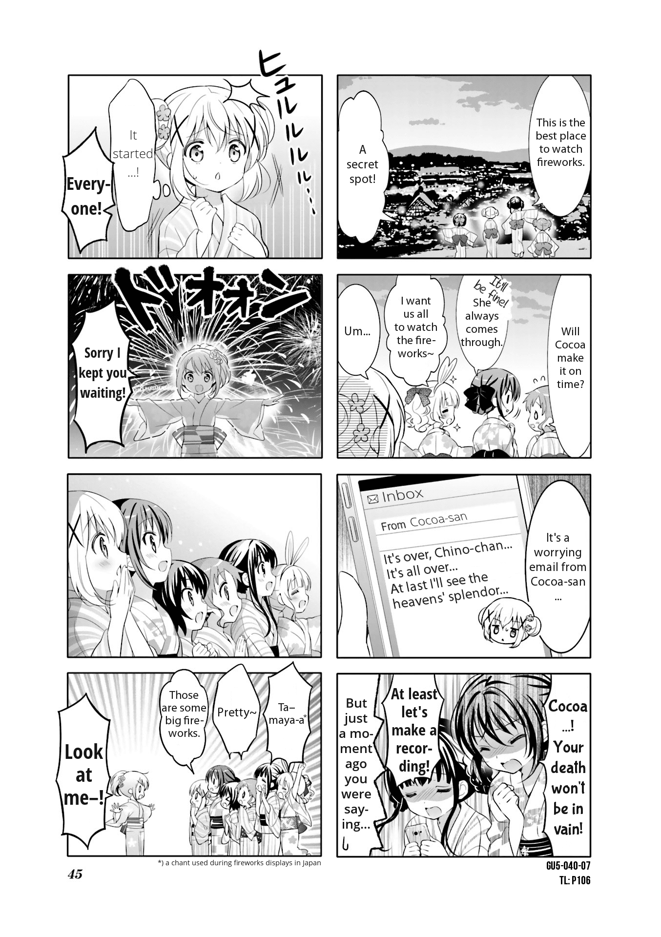 Gochuumon wa Usagi Desu ka? Chapter 5.5 page 7 - Vol.5 Chapter 5