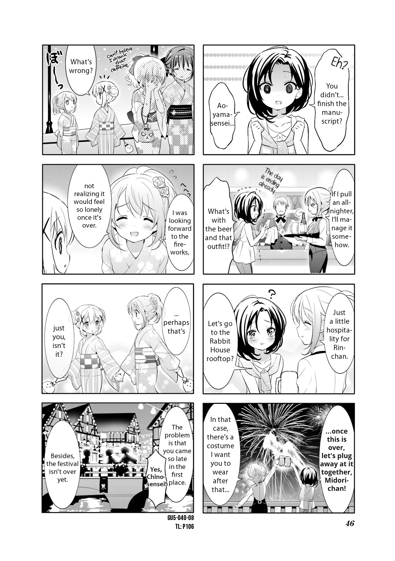 Gochuumon wa Usagi Desu ka? Chapter 5.5 page 8 - Vol.5 Chapter 5