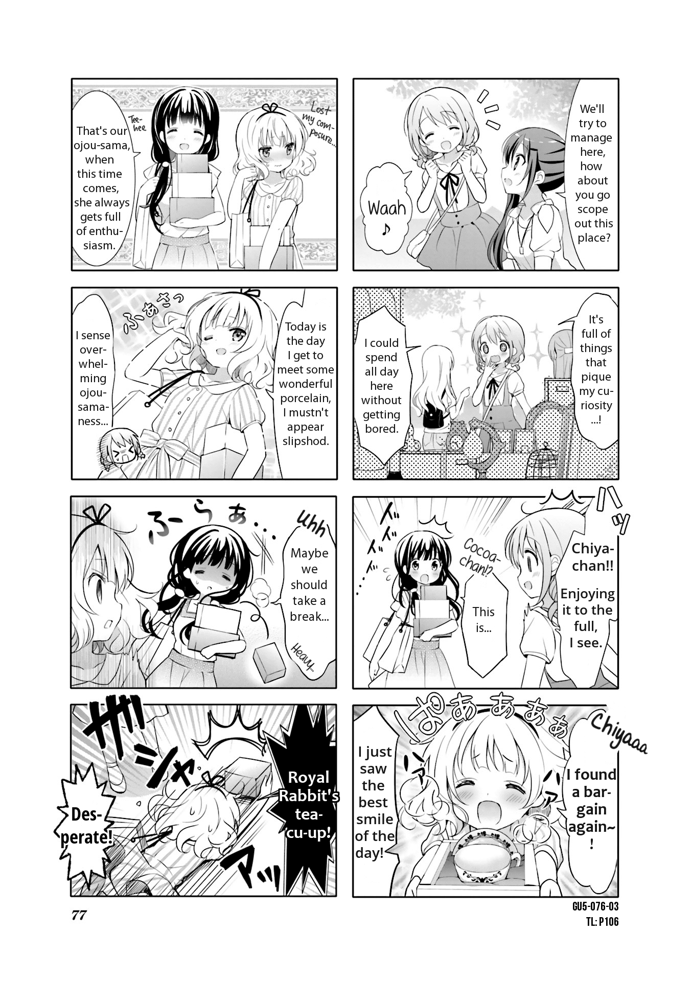 Gochuumon wa Usagi Desu ka? Chapter 5.9 page 3 - Vol.5 Chapter 9