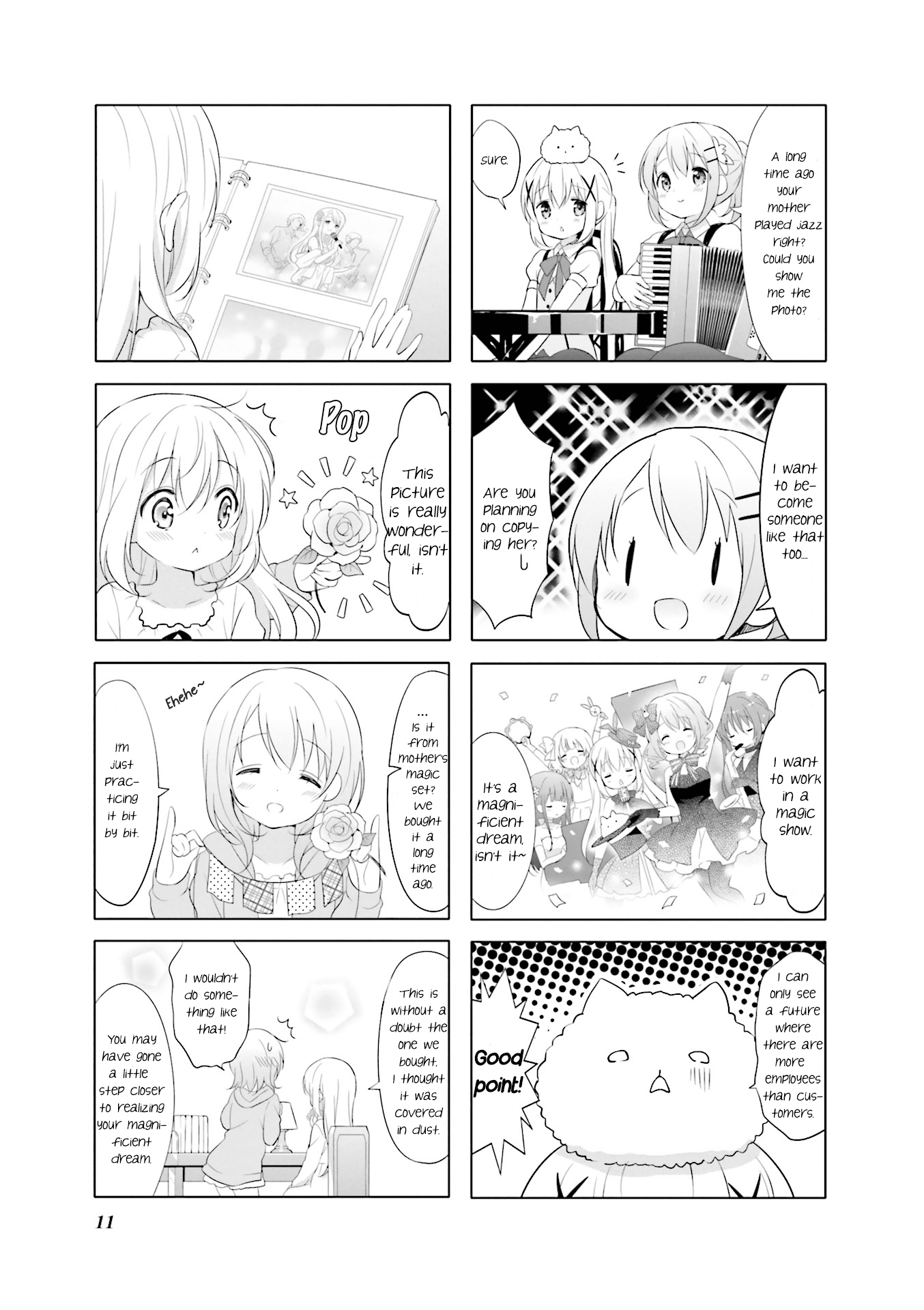 Gochuumon wa Usagi Desu ka? Chapter 6.1 page 8 - Vol.6 Chapter 1: If I come across a sparkling sign.