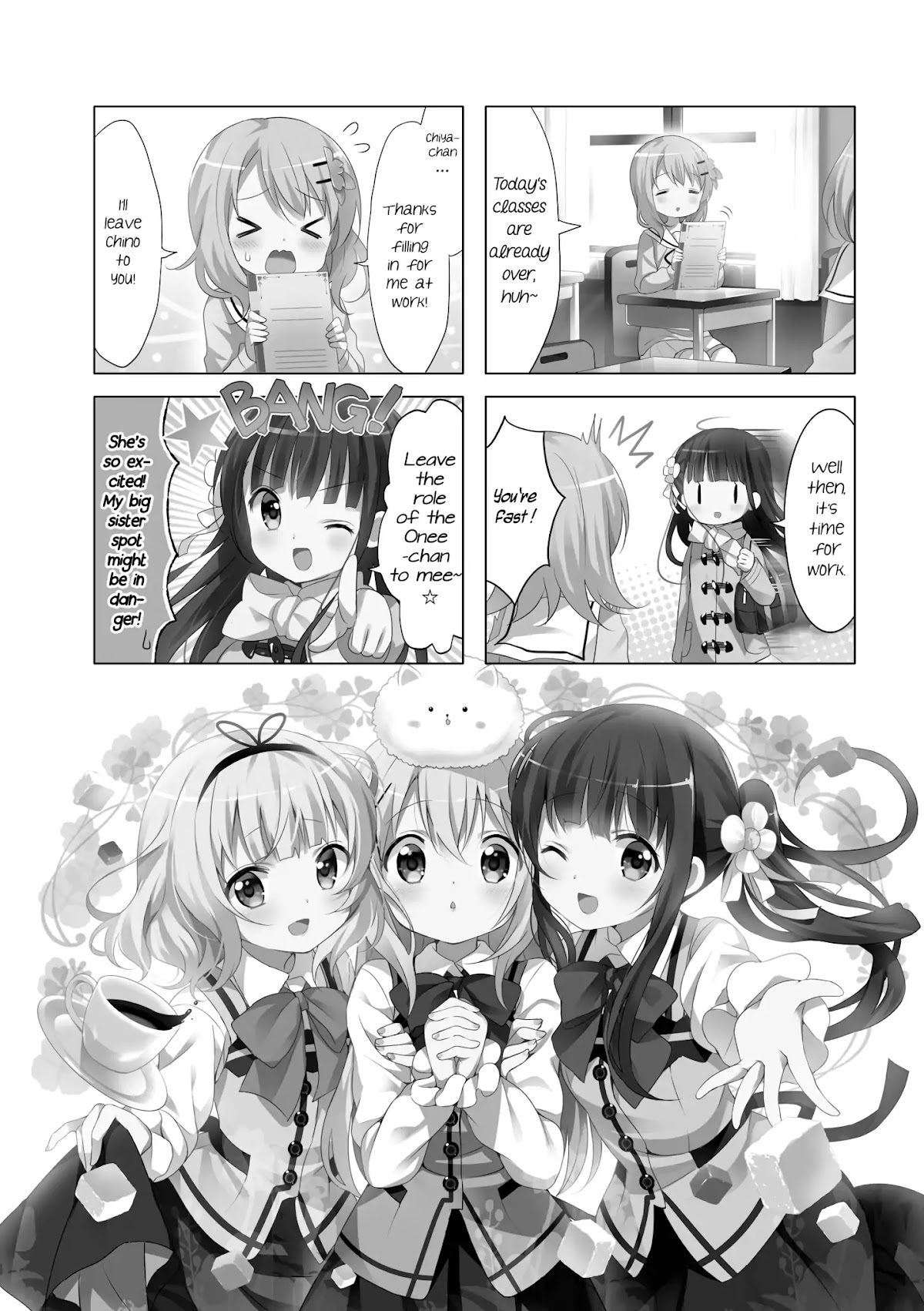Gochuumon wa Usagi Desu ka? Chapter 6.11 page 1 - Vol.6 Chapter 11