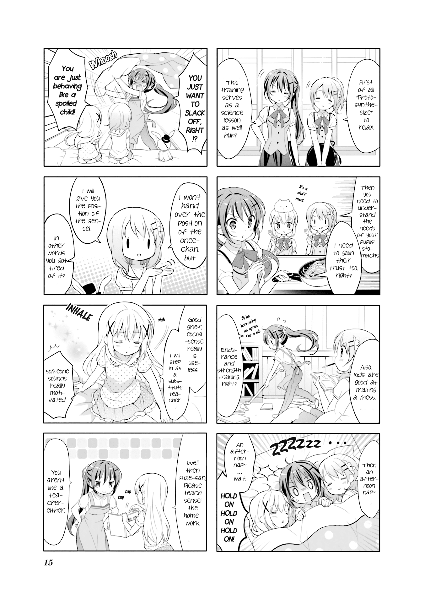 Gochuumon wa Usagi Desu ka? Chapter 6.2 page 3 - Vol.6 Chapter 2: I did it! I got a stamp! KABEDON