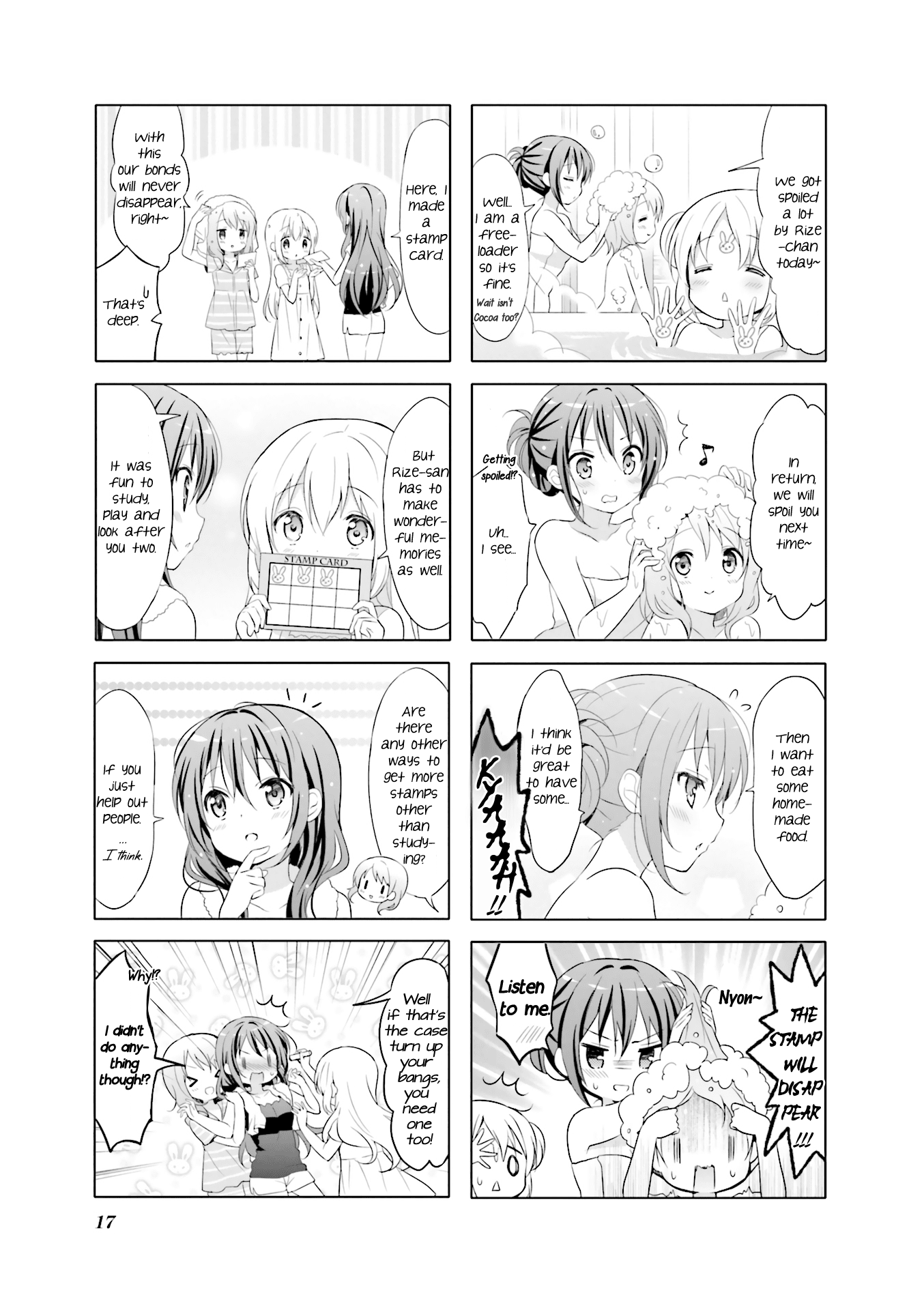 Gochuumon wa Usagi Desu ka? Chapter 6.2 page 5 - Vol.6 Chapter 2: I did it! I got a stamp! KABEDON