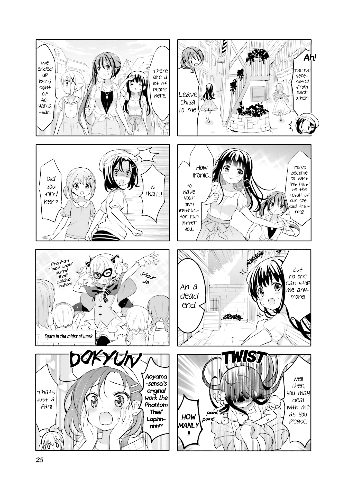 Gochuumon wa Usagi Desu ka? Chapter 6.3 page 5 - Vol.6 Chapter 3: If you are searching for the title, it ran away with Aoyama-san. Shall we chase them?