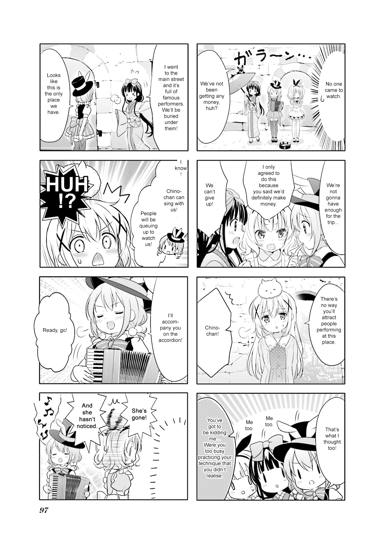 Gochuumon wa Usagi Desu ka? Chapter 7.11 page 5 - Vol.7 Chapter 11: Megu Contributed the Most to the Fundraising Because of the Ultra Rare Cans She Collected