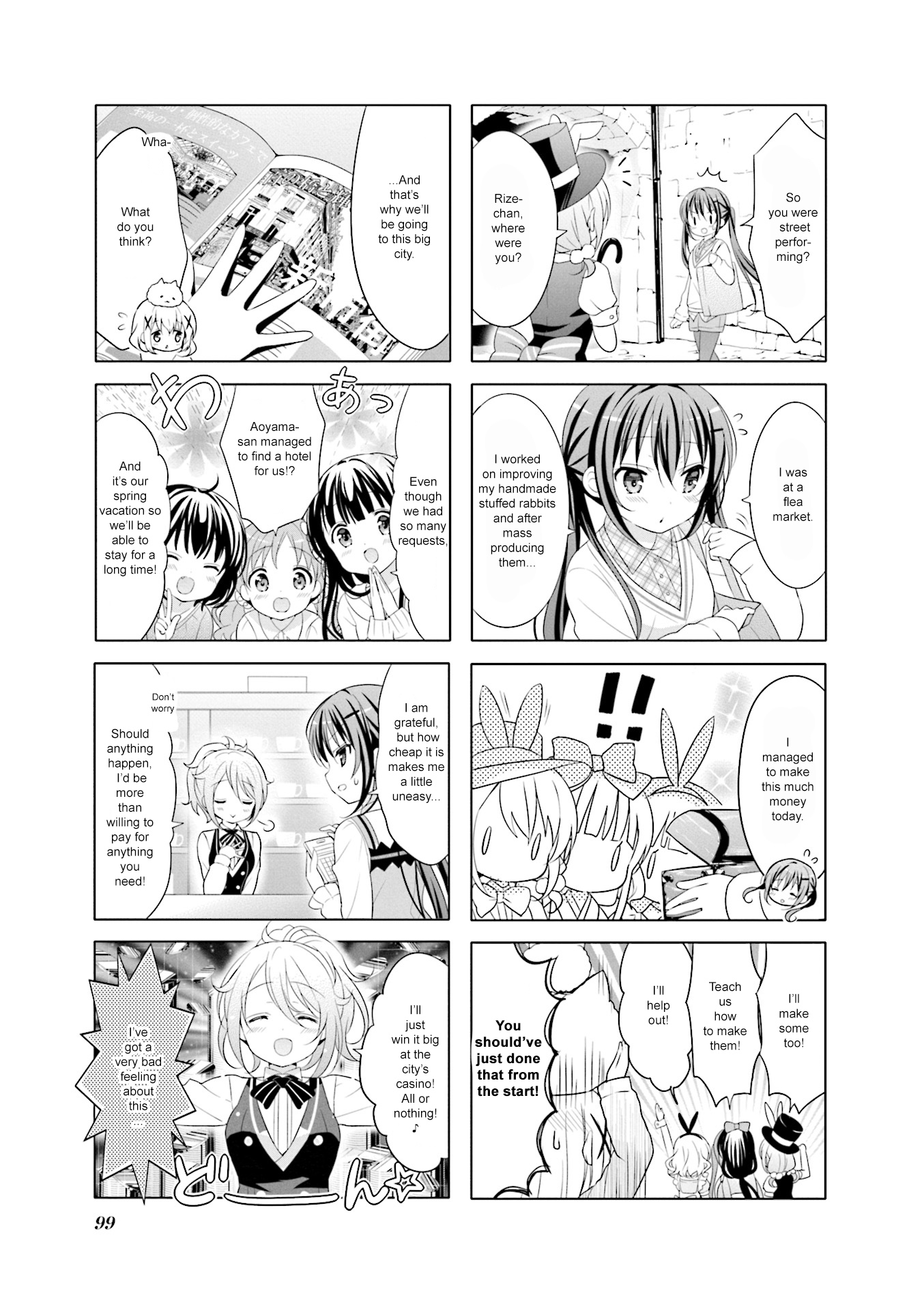 Gochuumon wa Usagi Desu ka? Chapter 7.11 page 7 - Vol.7 Chapter 11: Megu Contributed the Most to the Fundraising Because of the Ultra Rare Cans She Collected