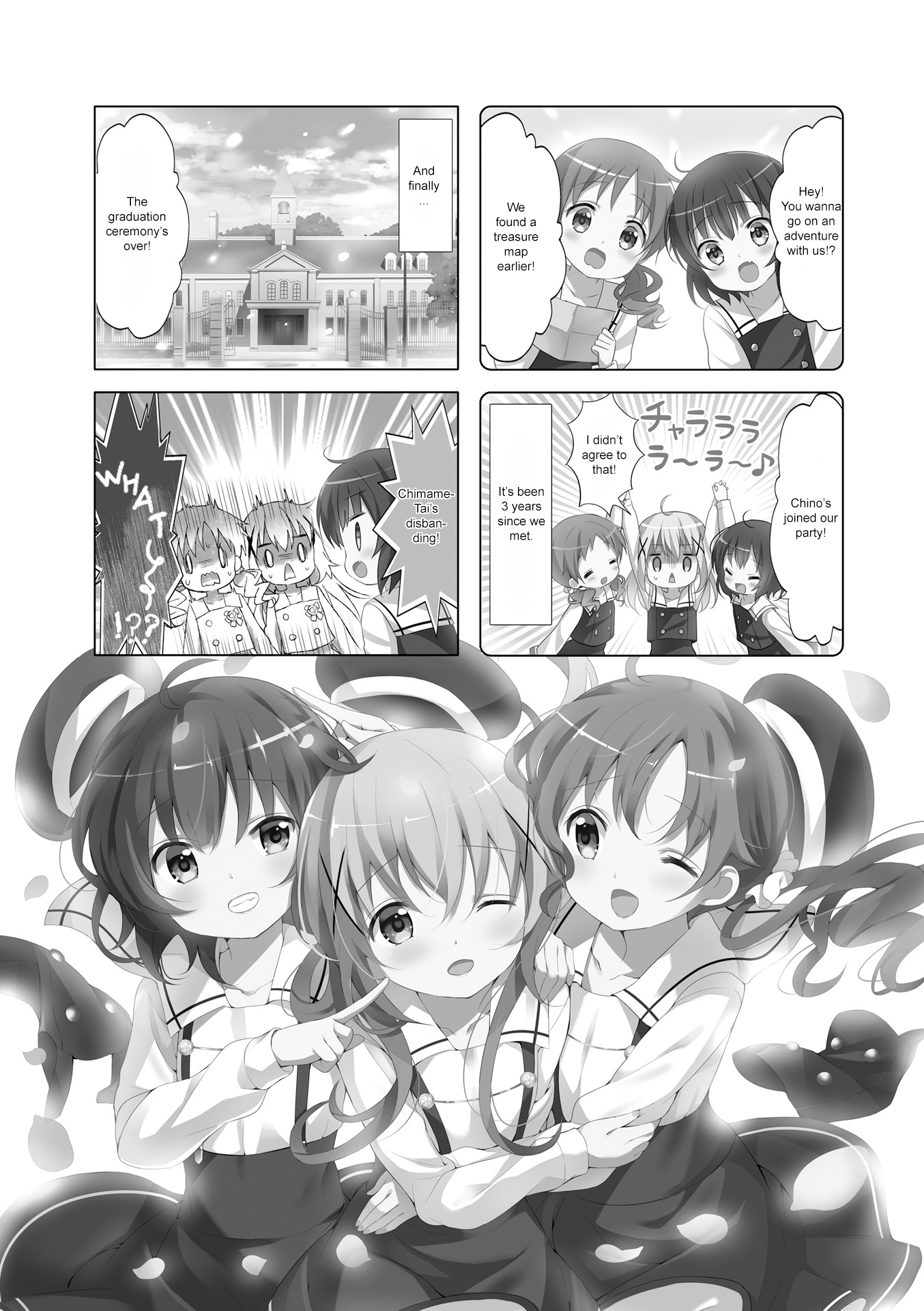 Gochuumon wa Usagi Desu ka? Chapter 7.12 page 1 - Vol.7 Chapter 12: I'm Right Next to Your Heart