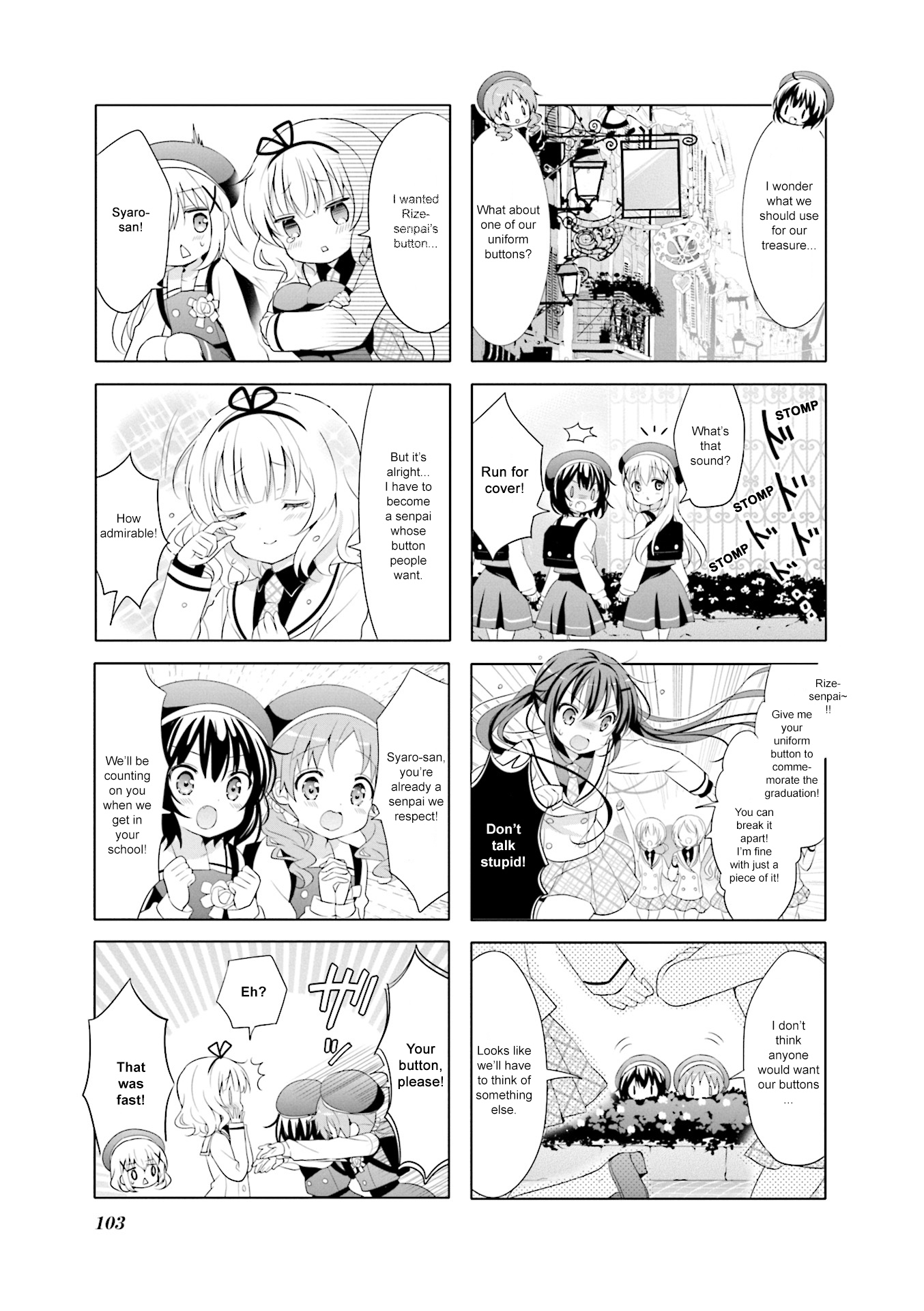 Gochuumon wa Usagi Desu ka? Chapter 7.12 page 3 - Vol.7 Chapter 12: I'm Right Next to Your Heart