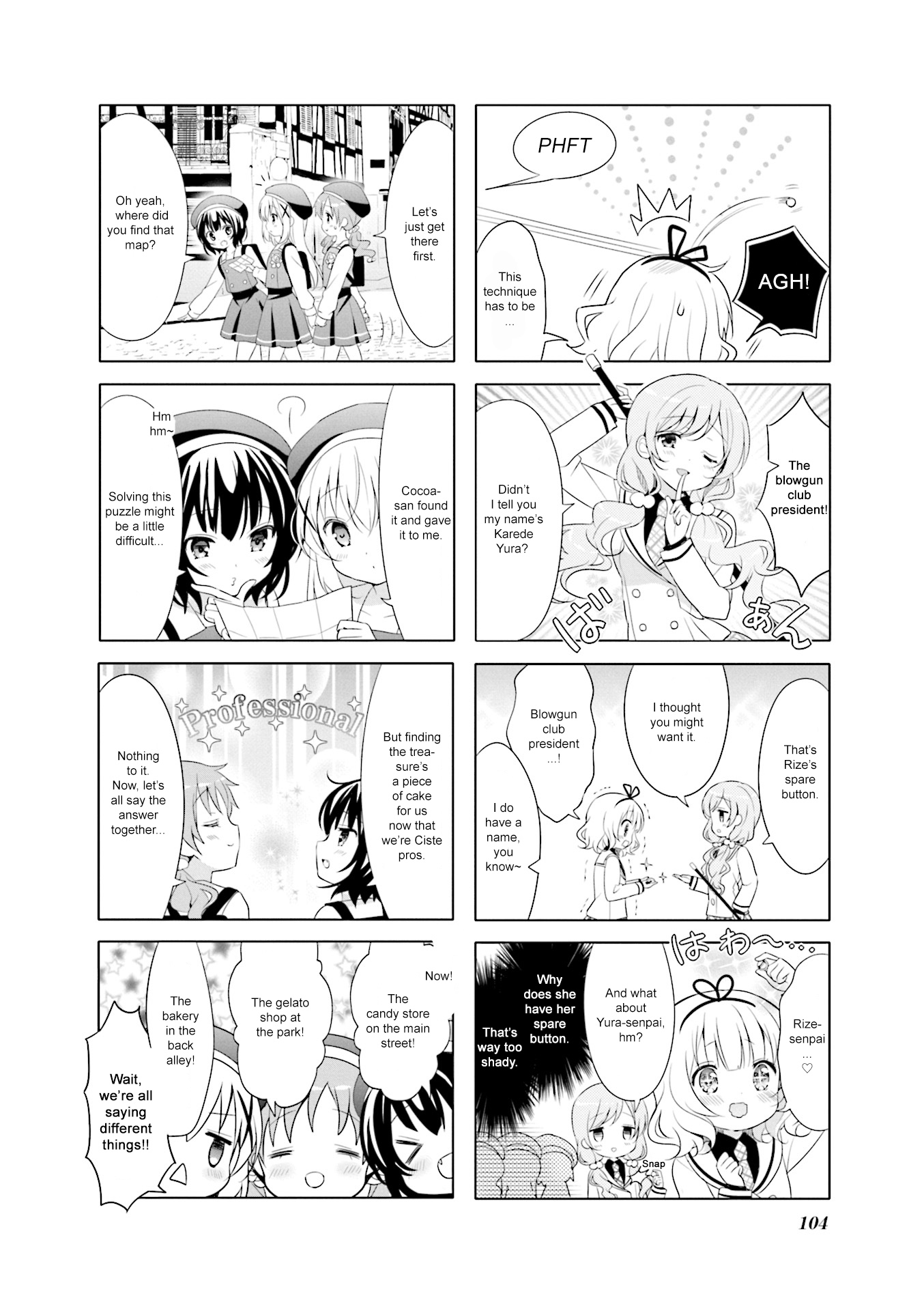 Gochuumon wa Usagi Desu ka? Chapter 7.12 page 4 - Vol.7 Chapter 12: I'm Right Next to Your Heart